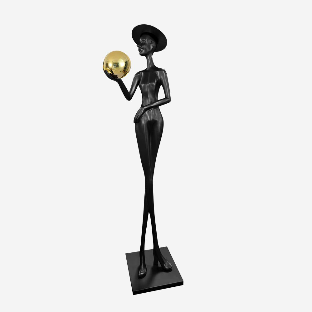Zevinen Elegant Black Metal Floor Lamp - Blowlighting