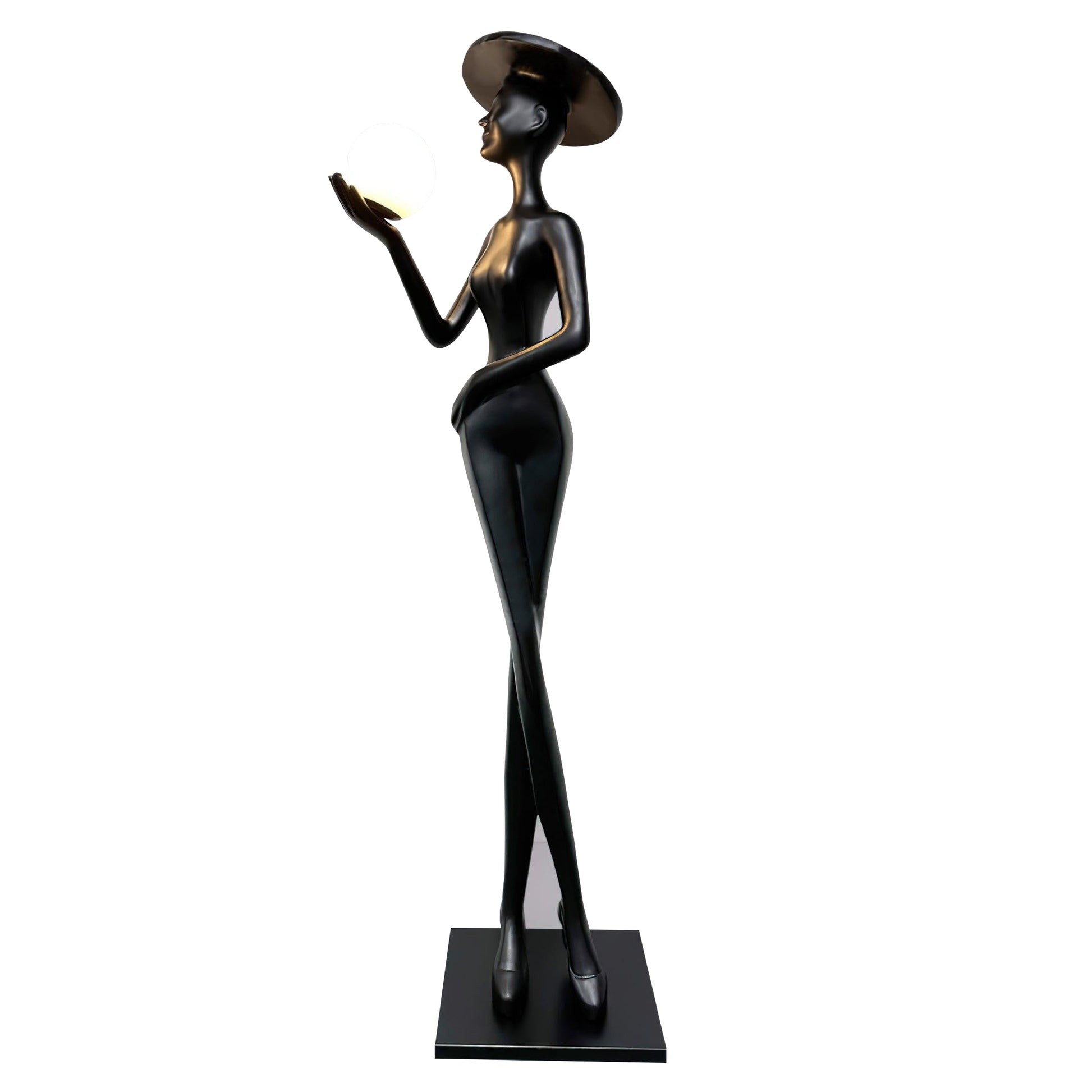 Zevinen Elegant Black Metal Floor Lamp - Blowlighting