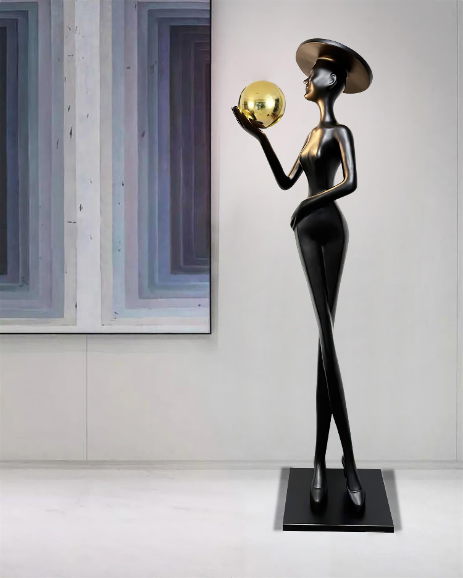 Zevinen Elegant Black Metal Floor Lamp - Blowlighting