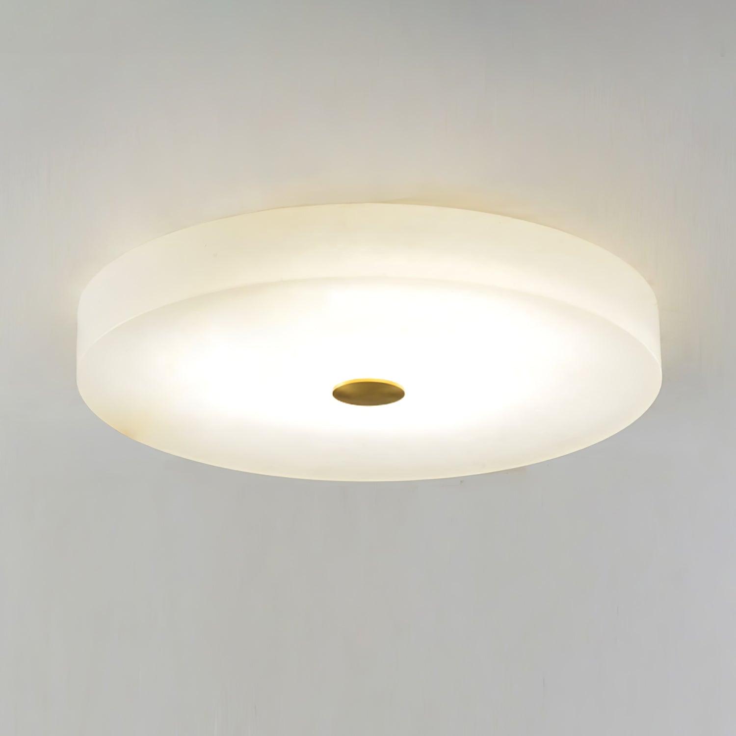 Olaean Alabaster Flush Mount - Blowlighting