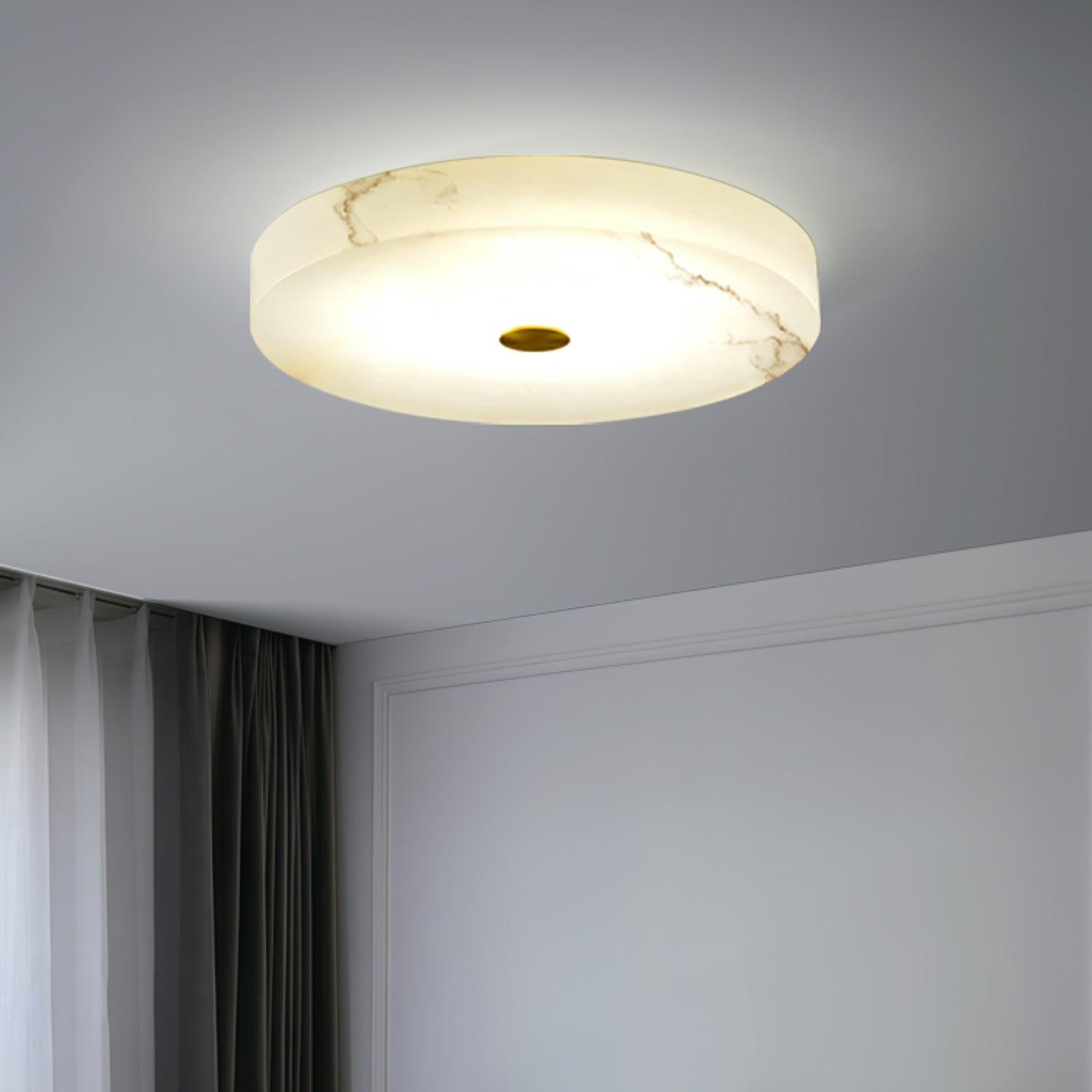 Olaean Alabaster Flush Mount - Blowlighting
