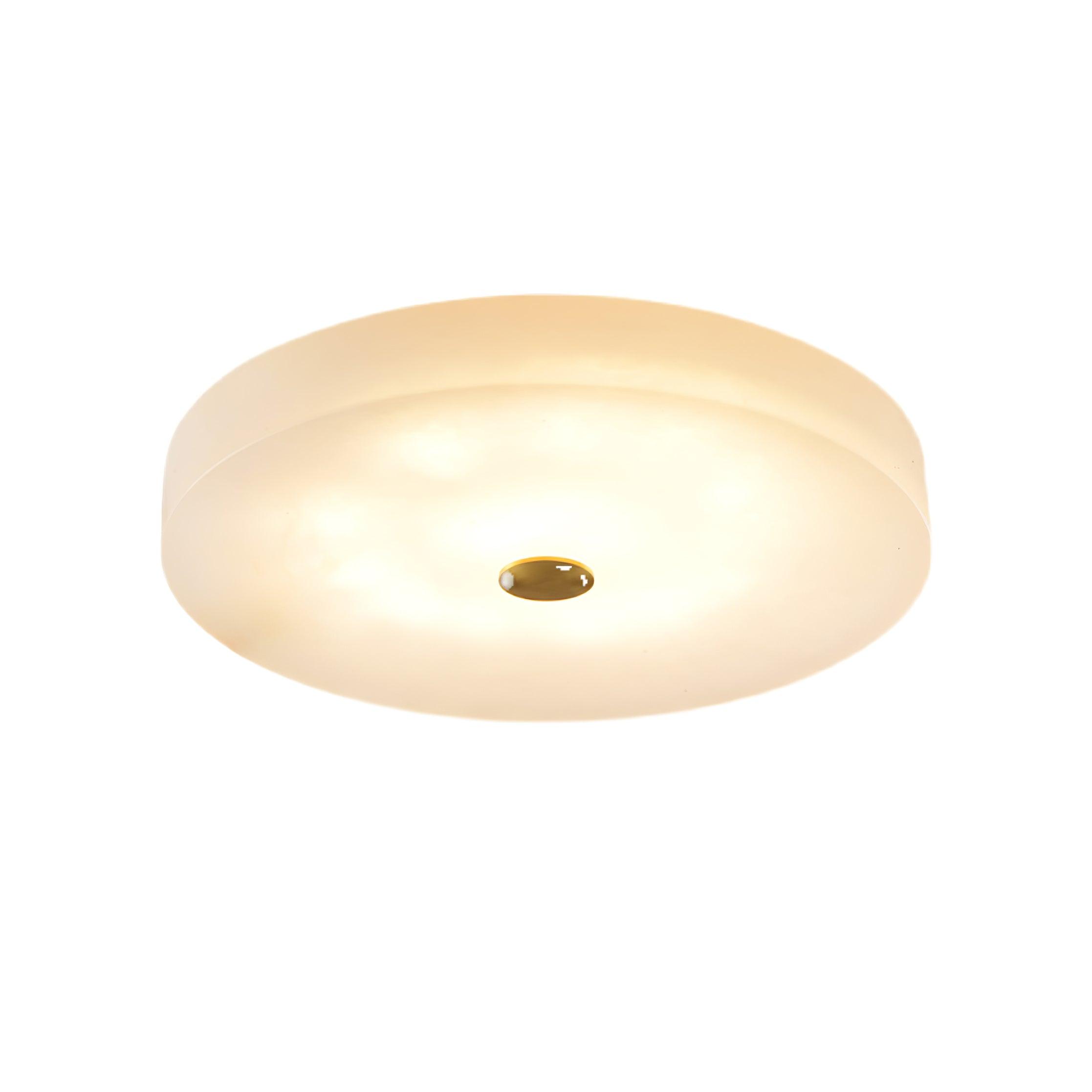 Olaean Alabaster Flush Mount - Blowlighting