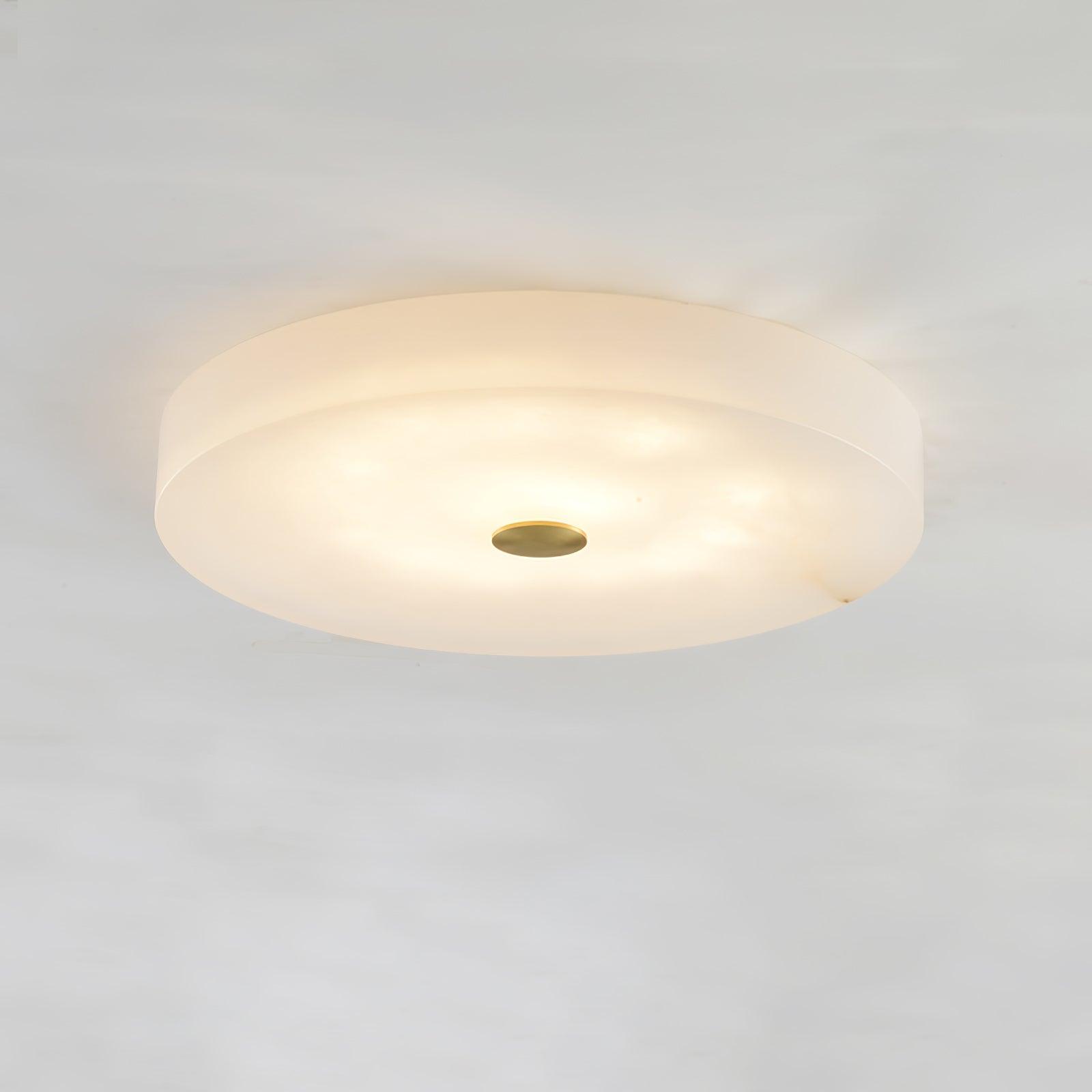 Olaean Alabaster Flush Mount - Blowlighting
