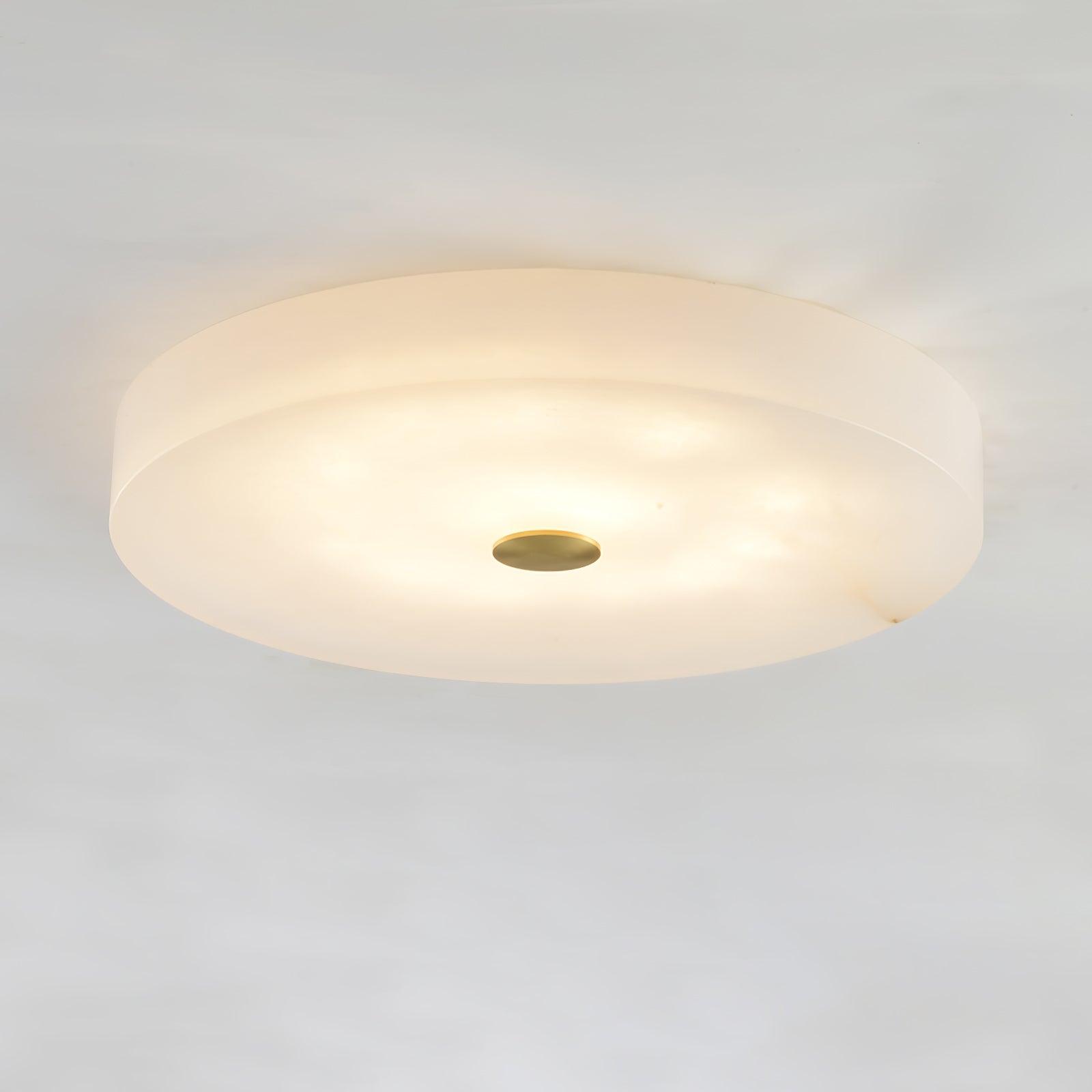 Olaean Alabaster Flush Mount - Blowlighting