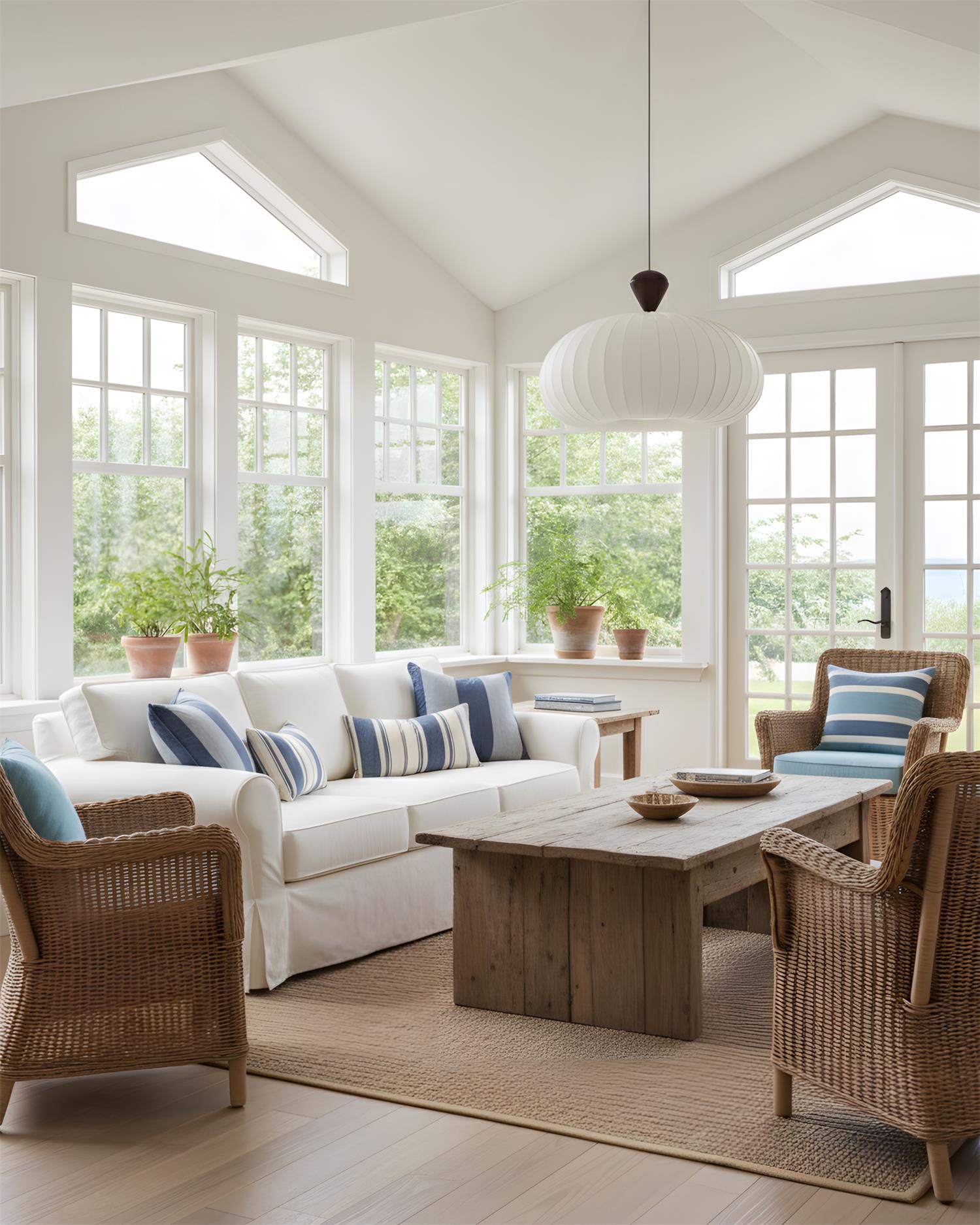 Sorella Wabi-Sabi Fabric Pendant Light