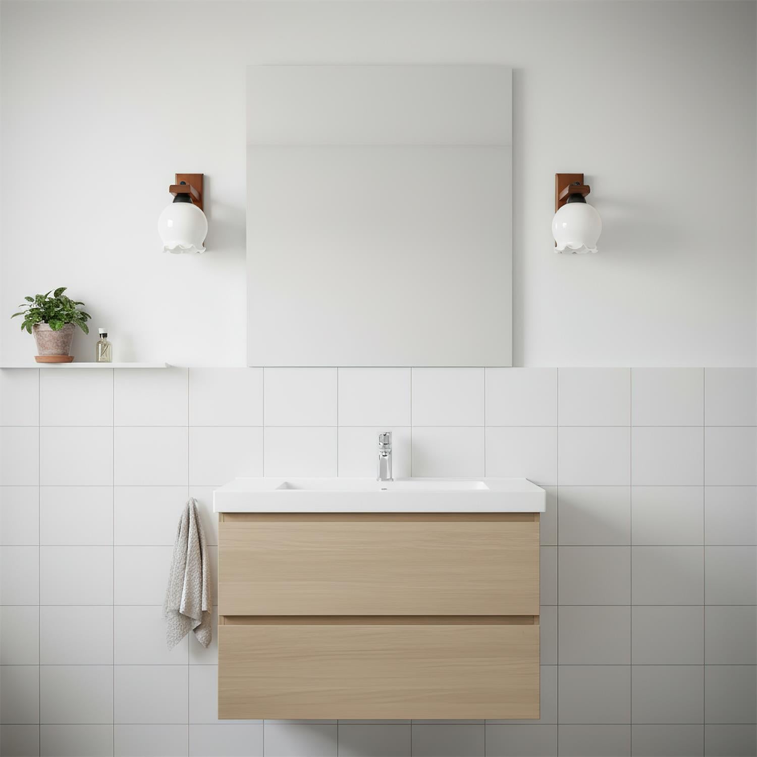 Murmura Elegant Wood Wall Lamp