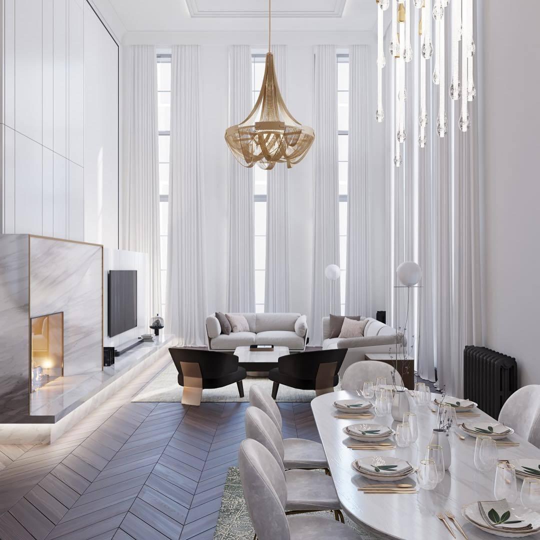 Solara Chandelier Tassel Aluminum Chain