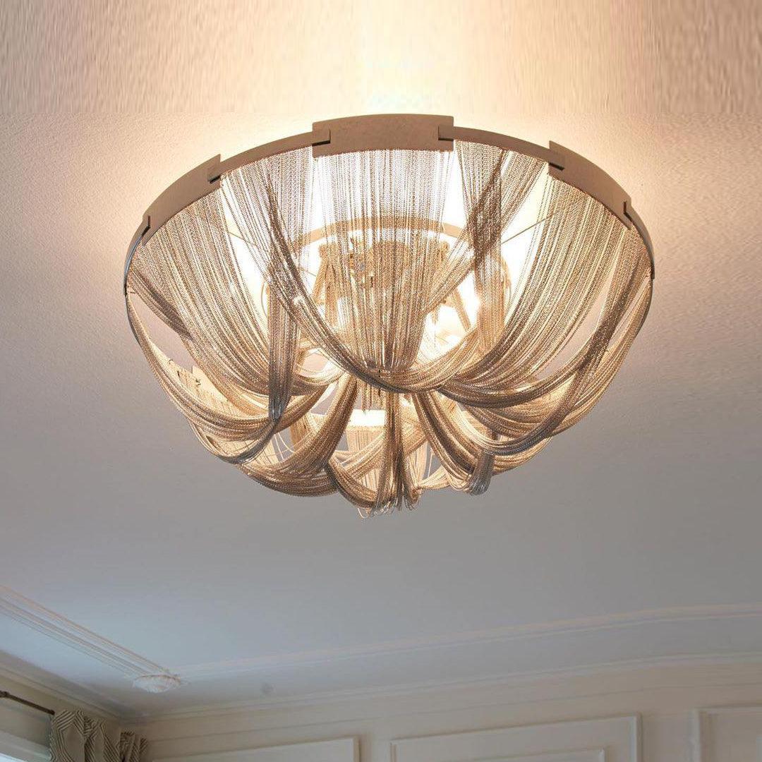 Tassel Aluminum Chain Ceiling Light - Blowlighting