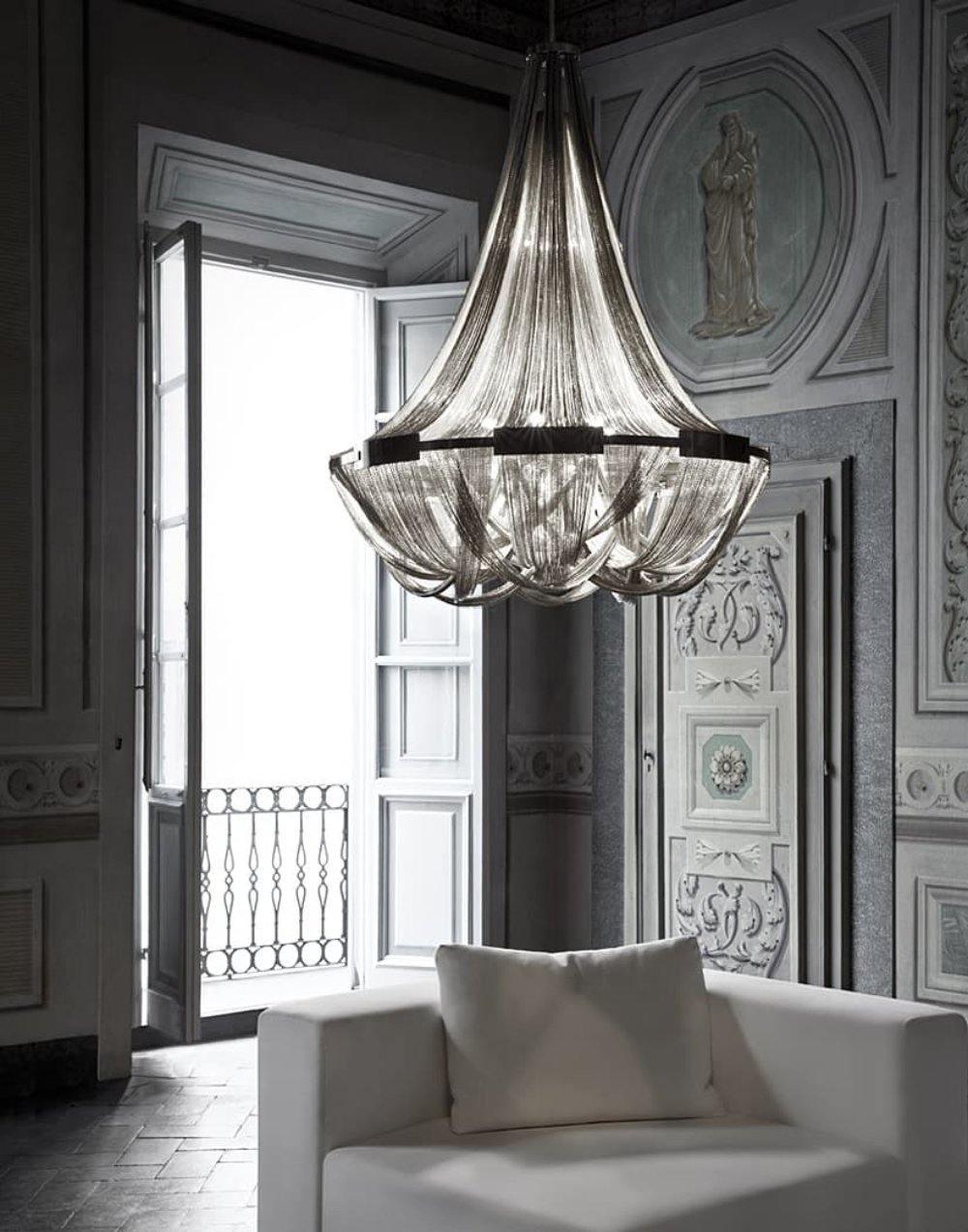 Tassel Aluminum Chain Chandelier - Blowlighting