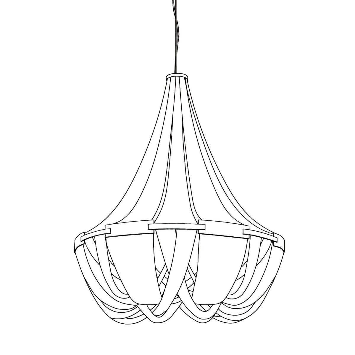 Tassel Aluminum Chain Chandelier - Blowlighting