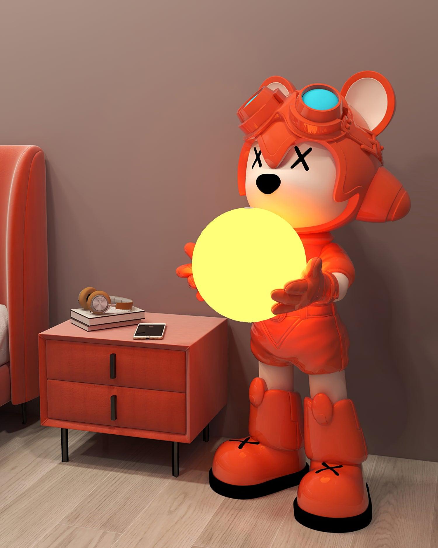 Space Bear Built-in Battery Floor Lamp - Blowlighting