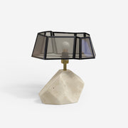 Spectra Modern Travertine Table Light