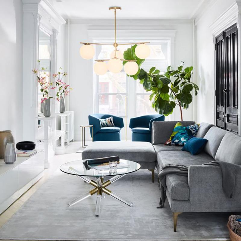 Sphere & Stem Chandelier - Blowlighting