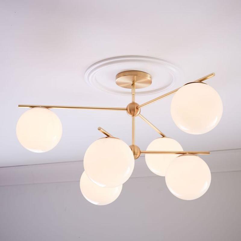 Sphere & Stem Chandelier - Blowlighting