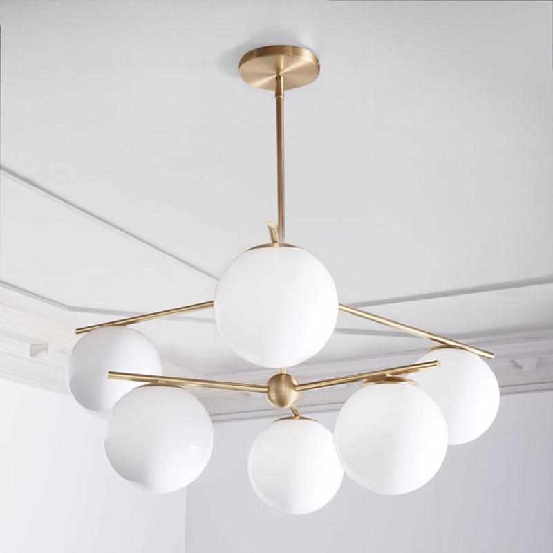 Sphere & Stem Chandelier - Blowlighting