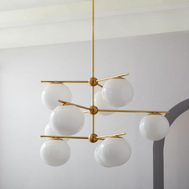 Sphere & Stem Chandelier - Blowlighting