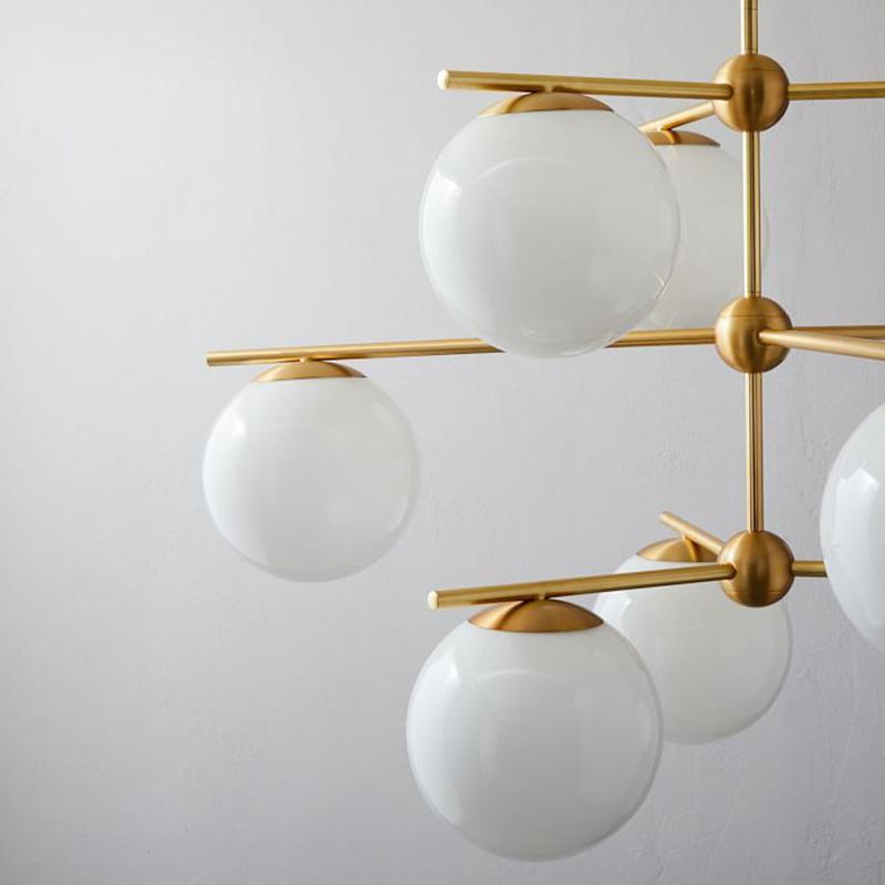Sphere & Stem Chandelier - Blowlighting