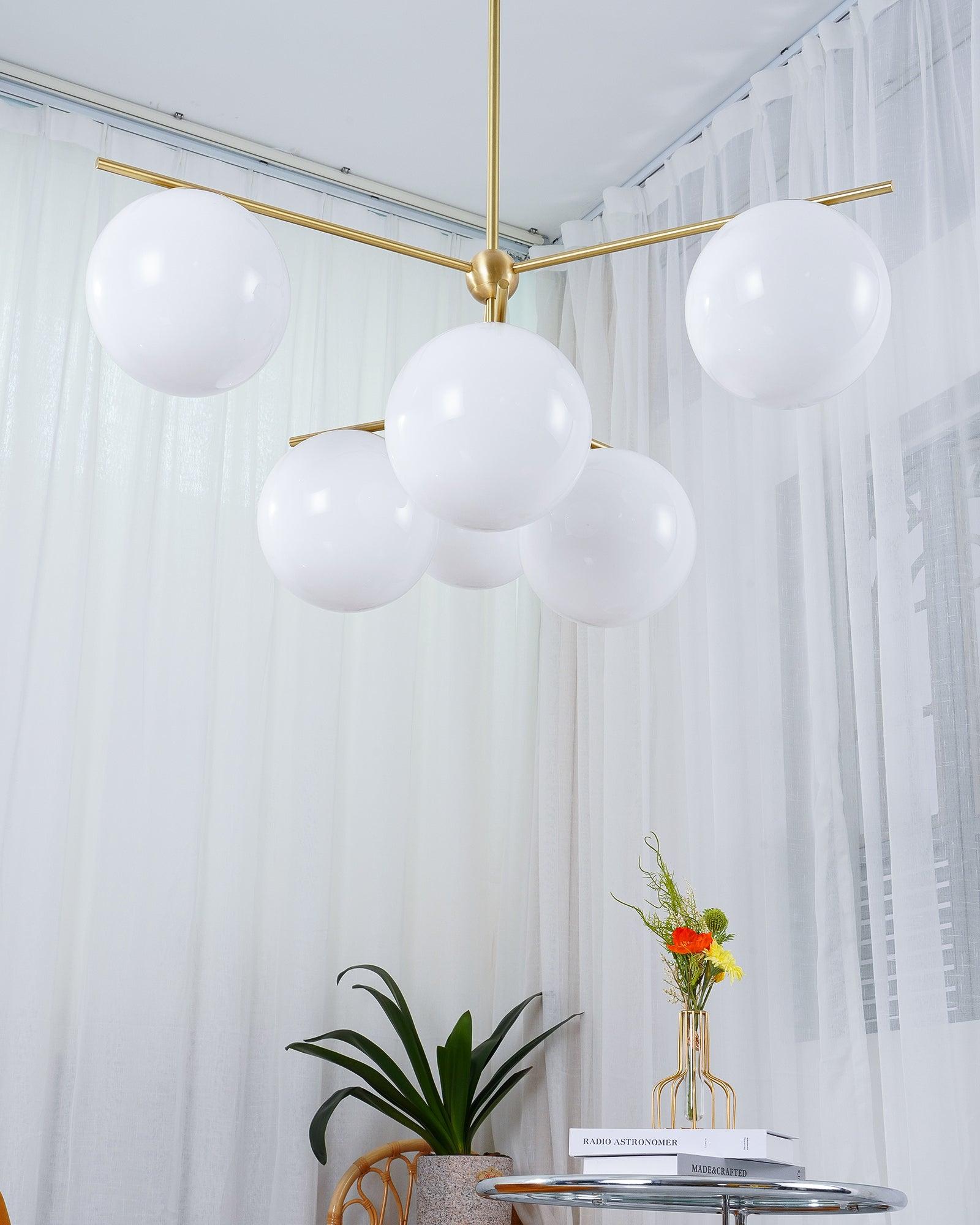 Sphere & Stem Chandelier - Blowlighting