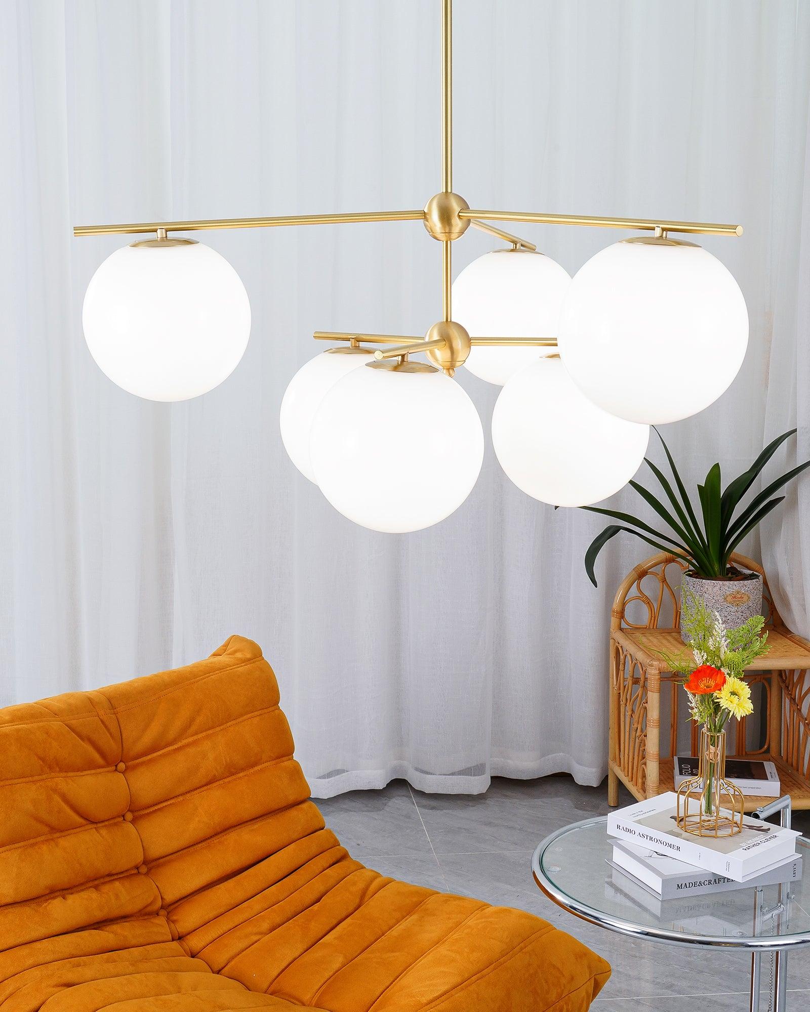 Sphere & Stem Chandelier - Blowlighting