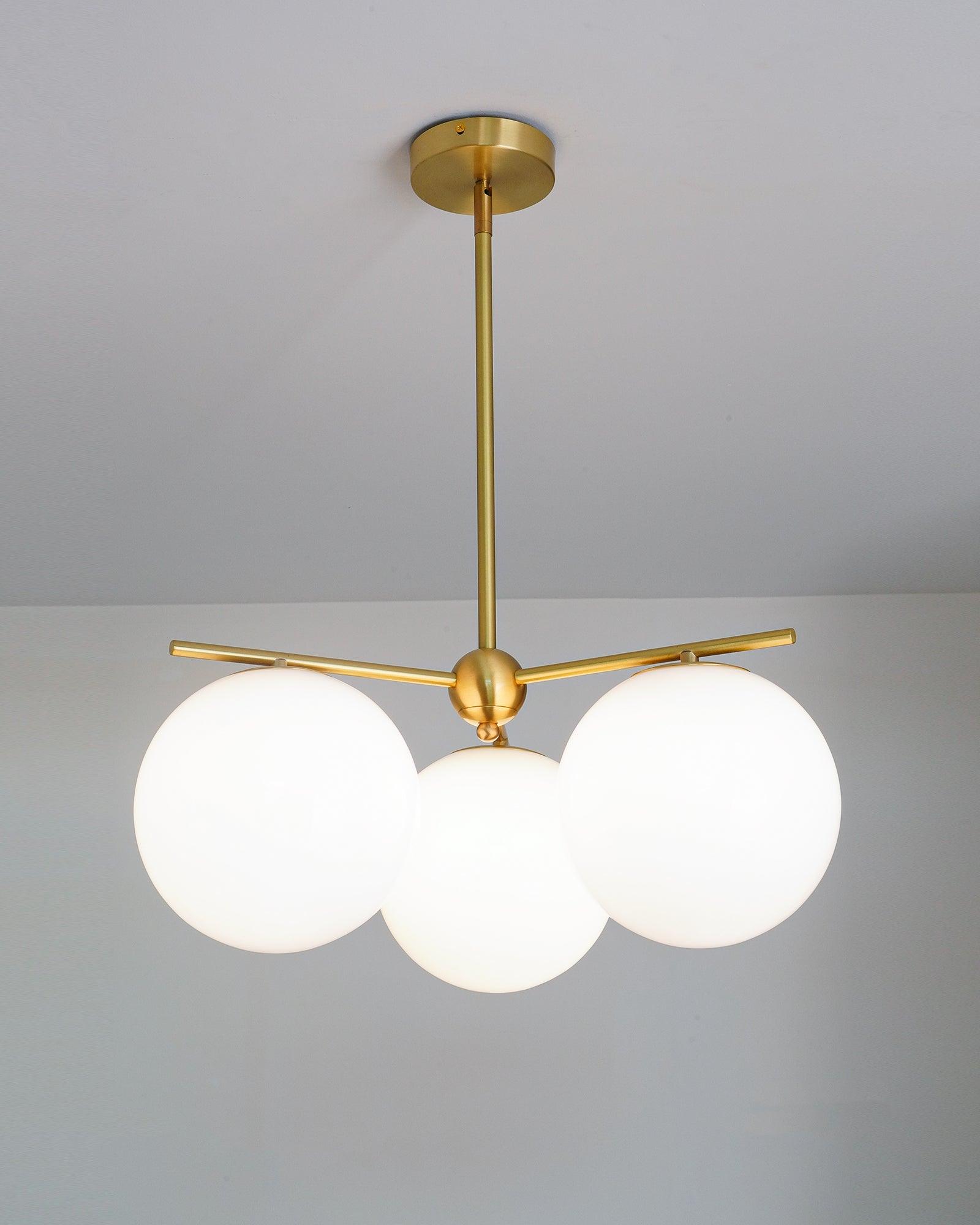 Sphere & Stem Chandelier - Blowlighting