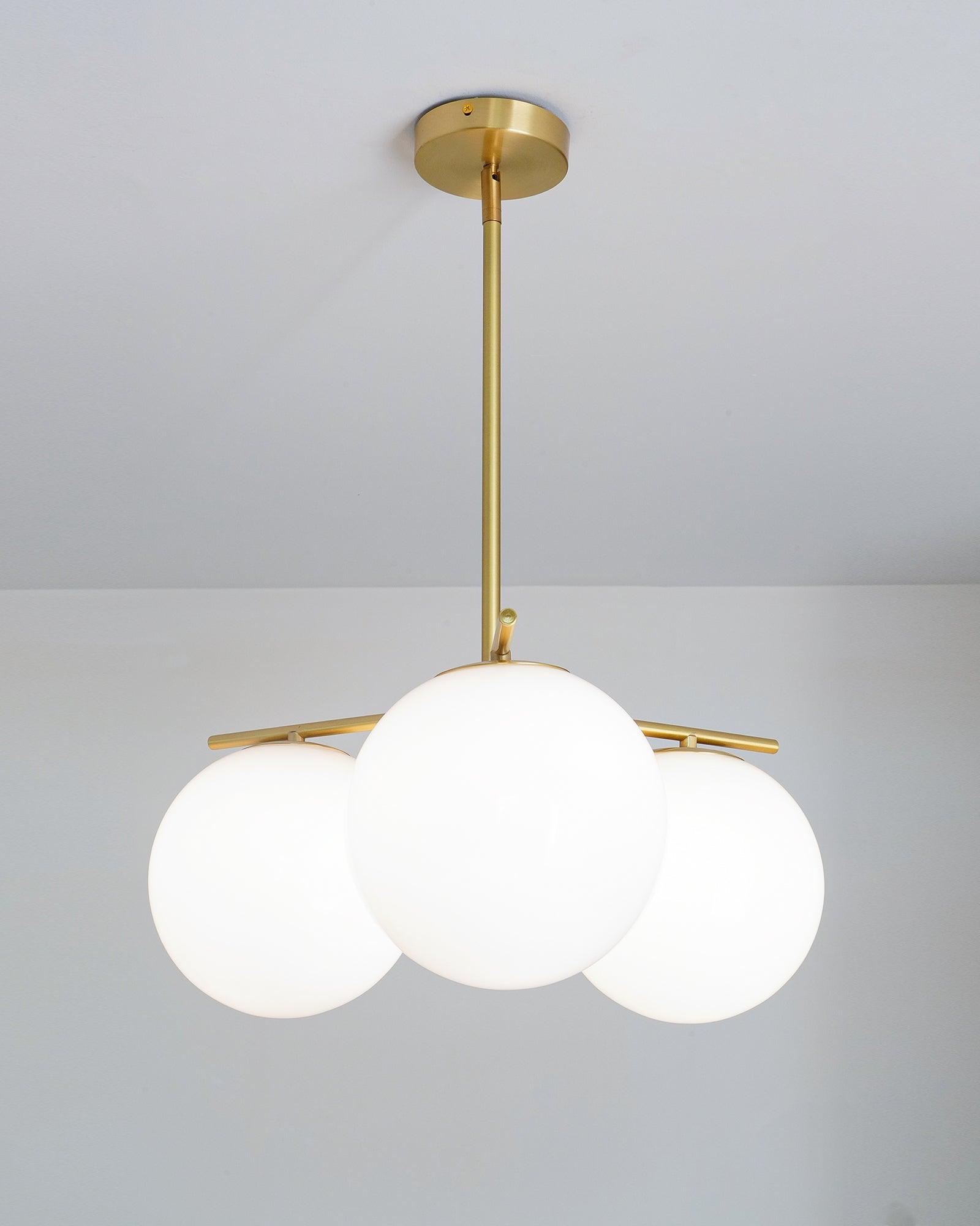 Sphere & Stem Chandelier - Blowlighting
