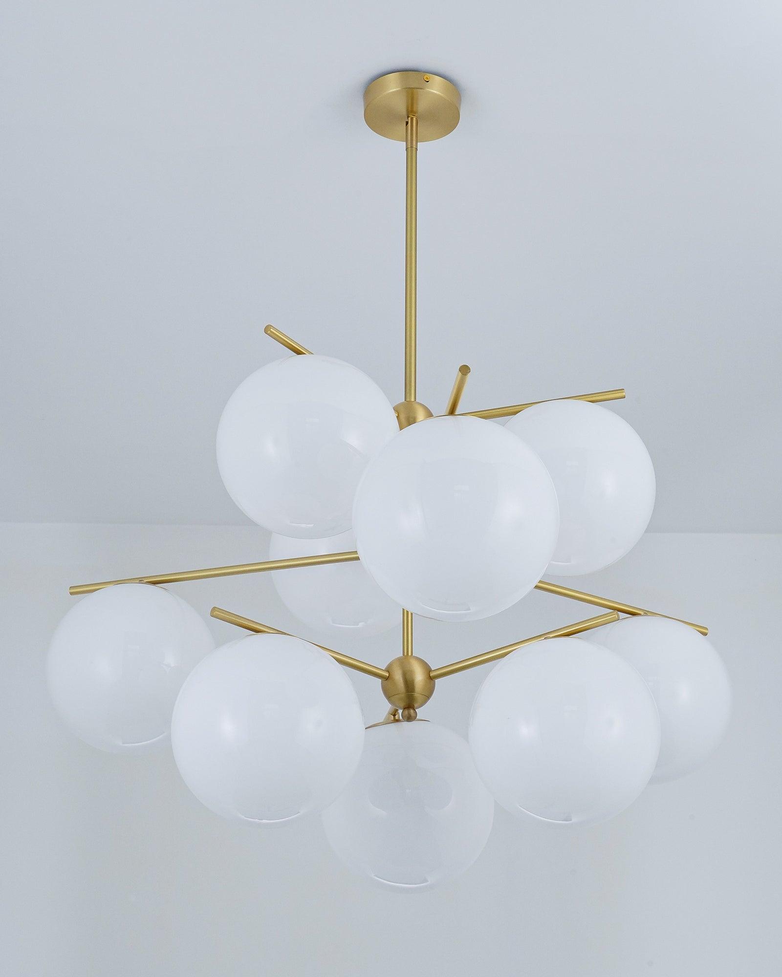Sphere & Stem Chandelier - Blowlighting