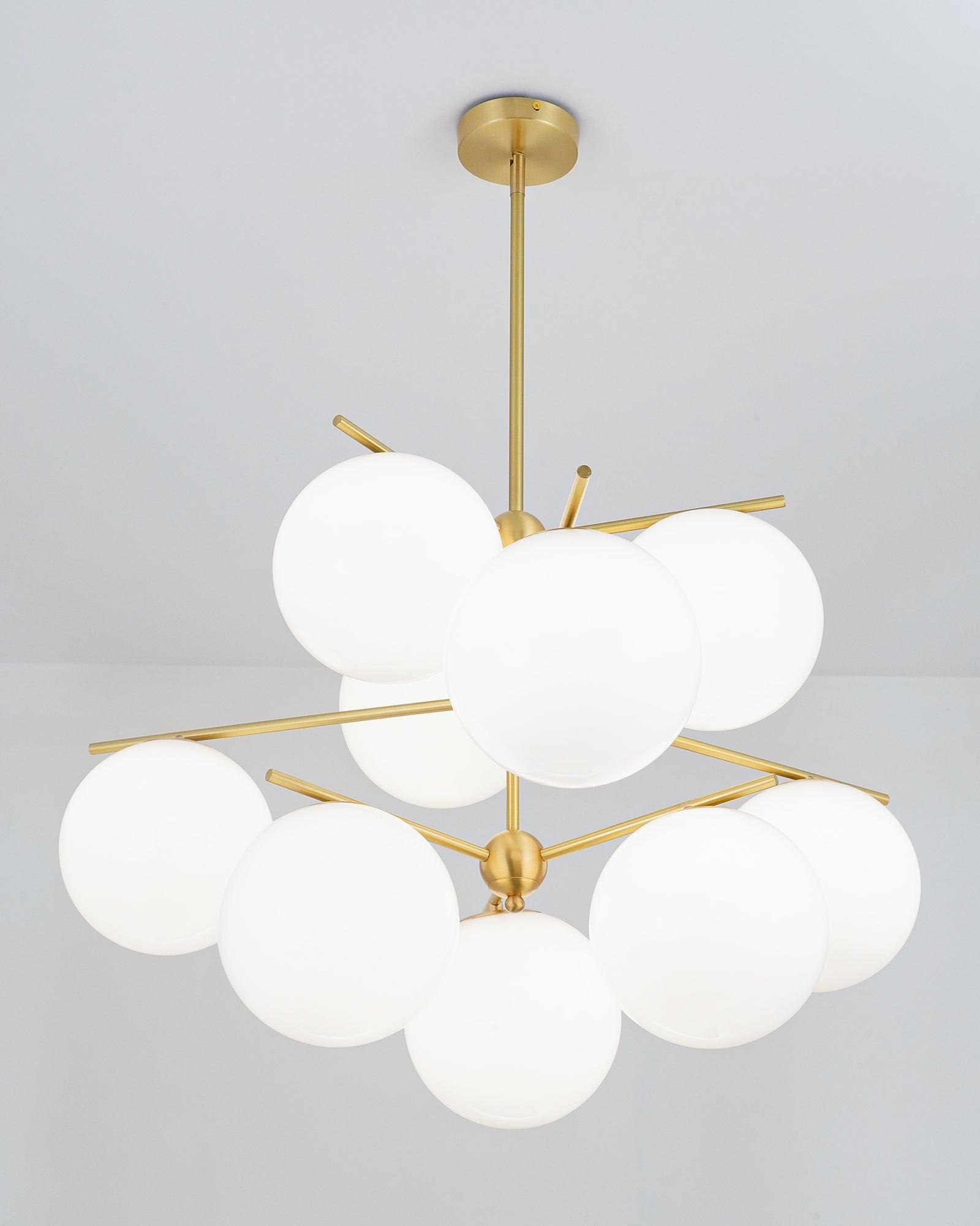 Sphere & Stem Chandelier - Blowlighting