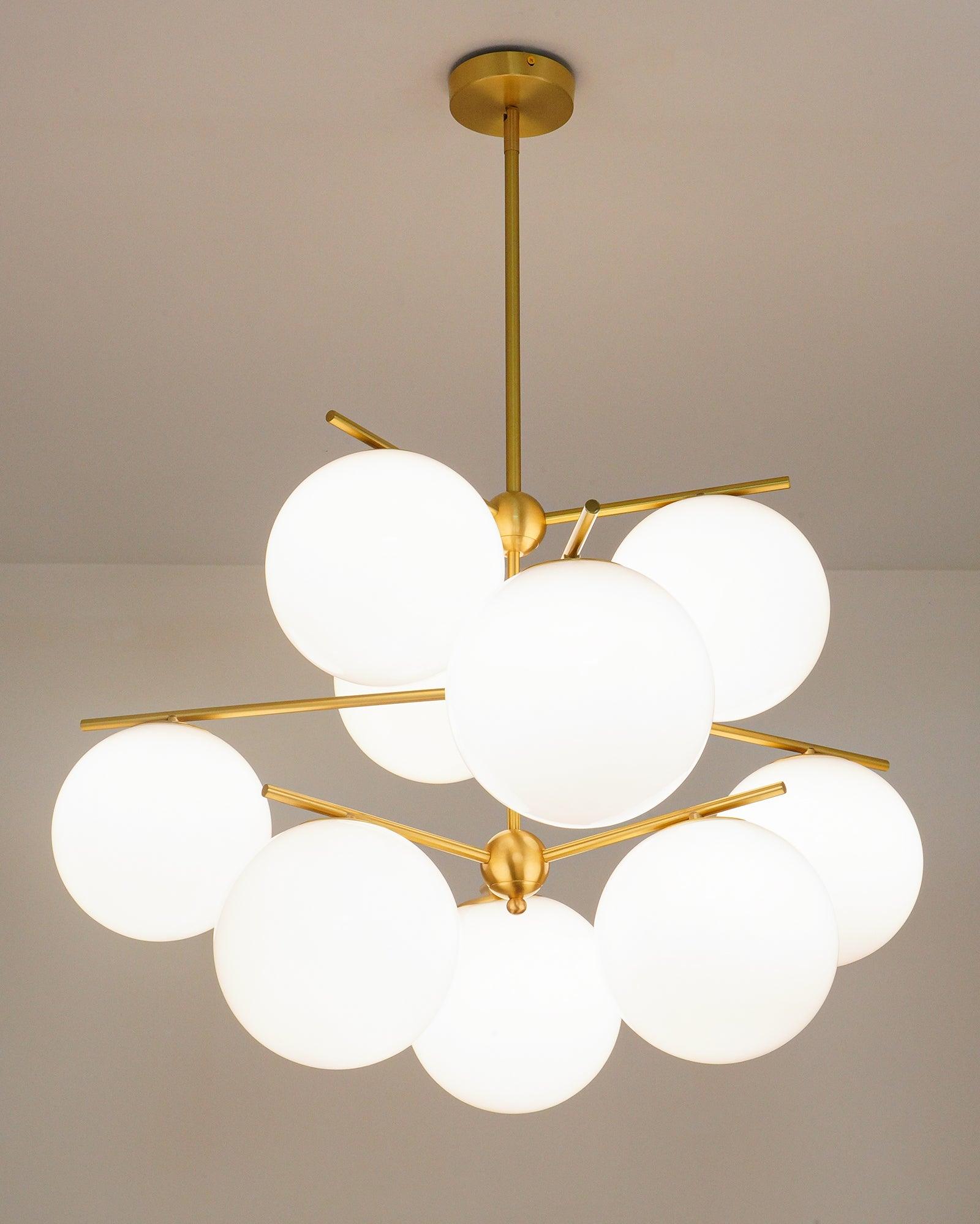 Sphere & Stem Chandelier - Blowlighting