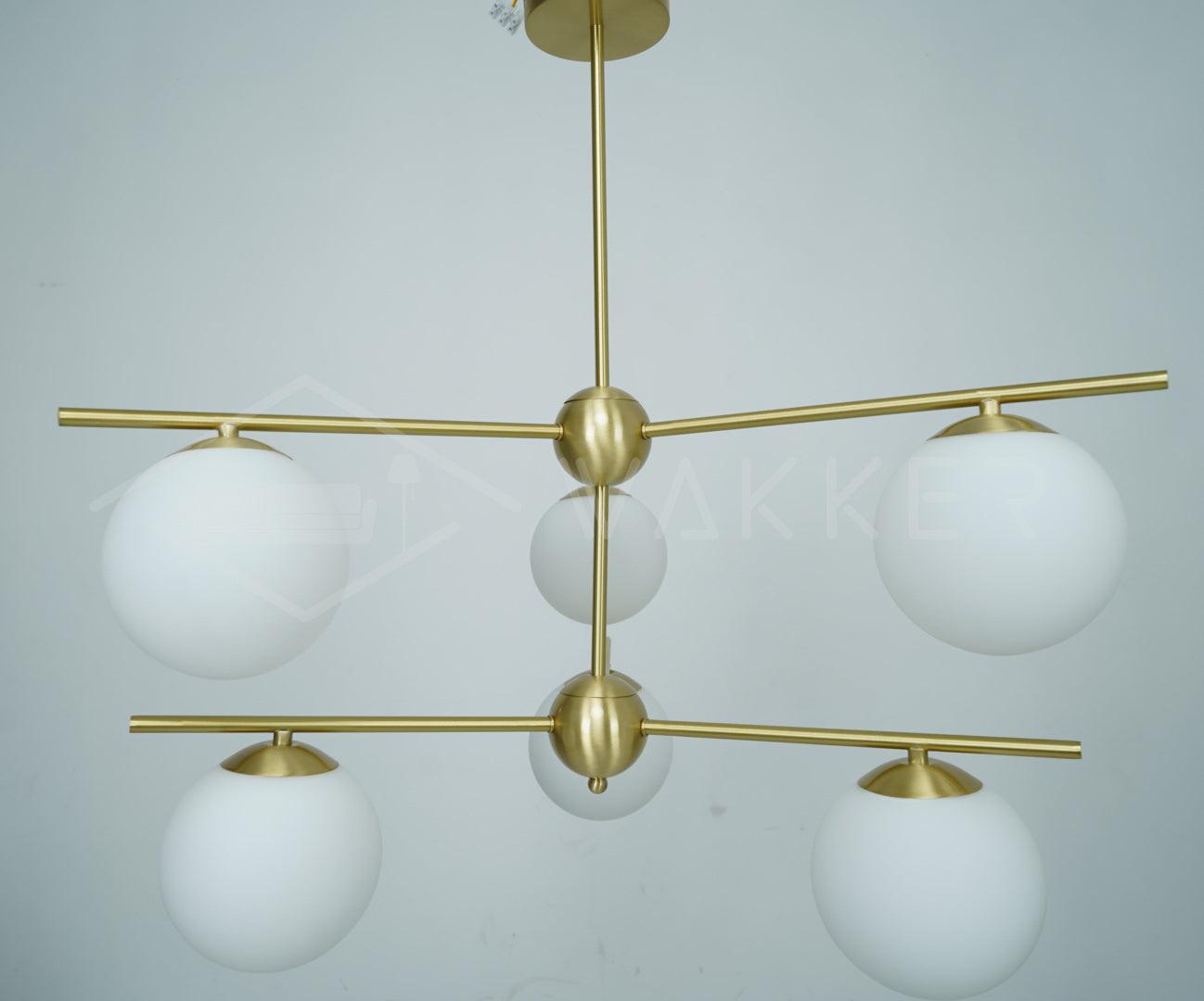 Sphere & Stem Chandelier - Blowlighting