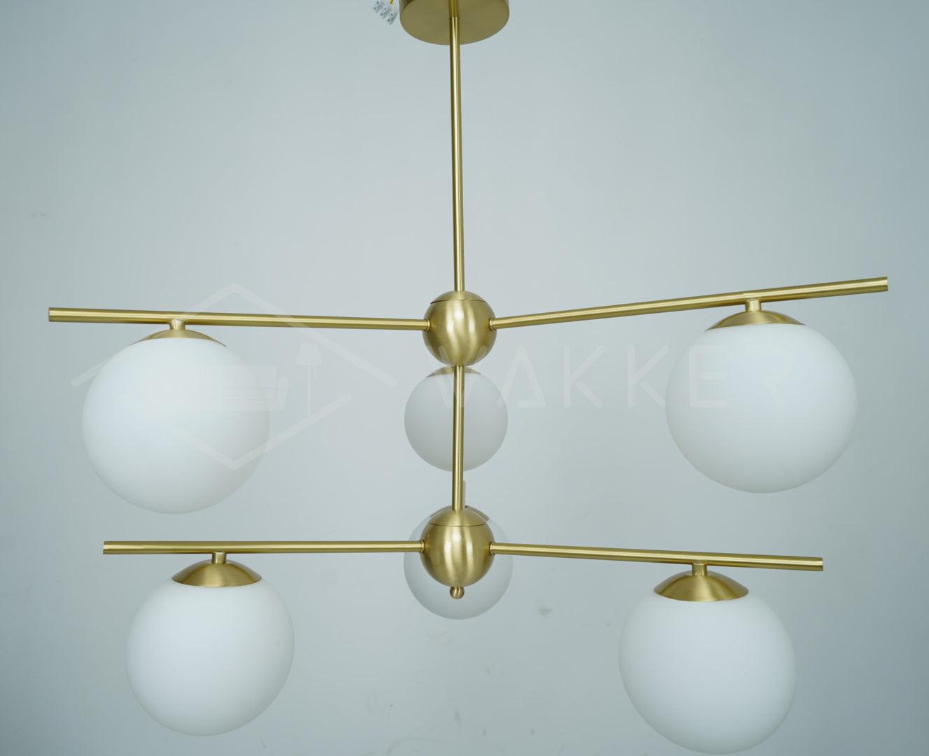 Sphere & Stem Chandelier - Blowlighting