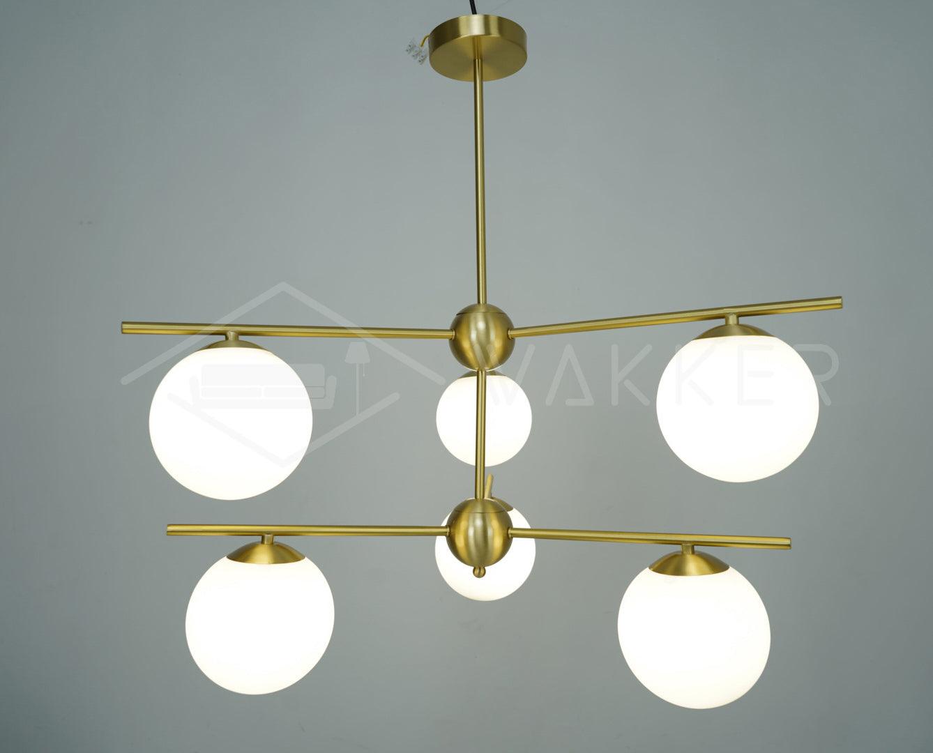 Sphere & Stem Chandelier - Blowlighting