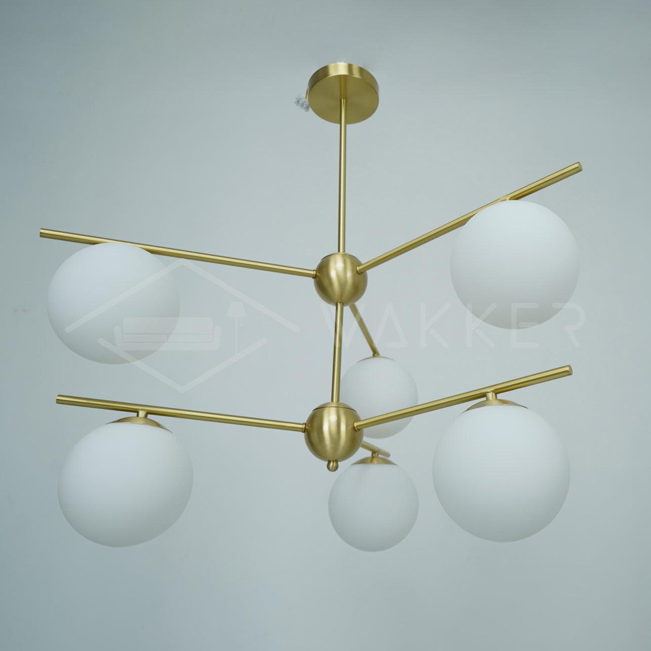 Sphere & Stem Chandelier - Blowlighting