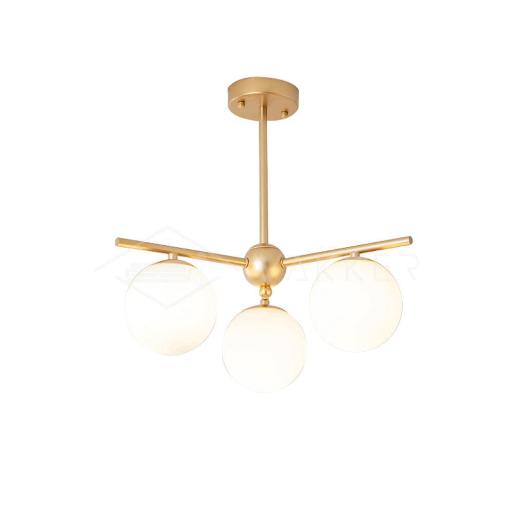 Sphere & Stem Chandelier - Blowlighting