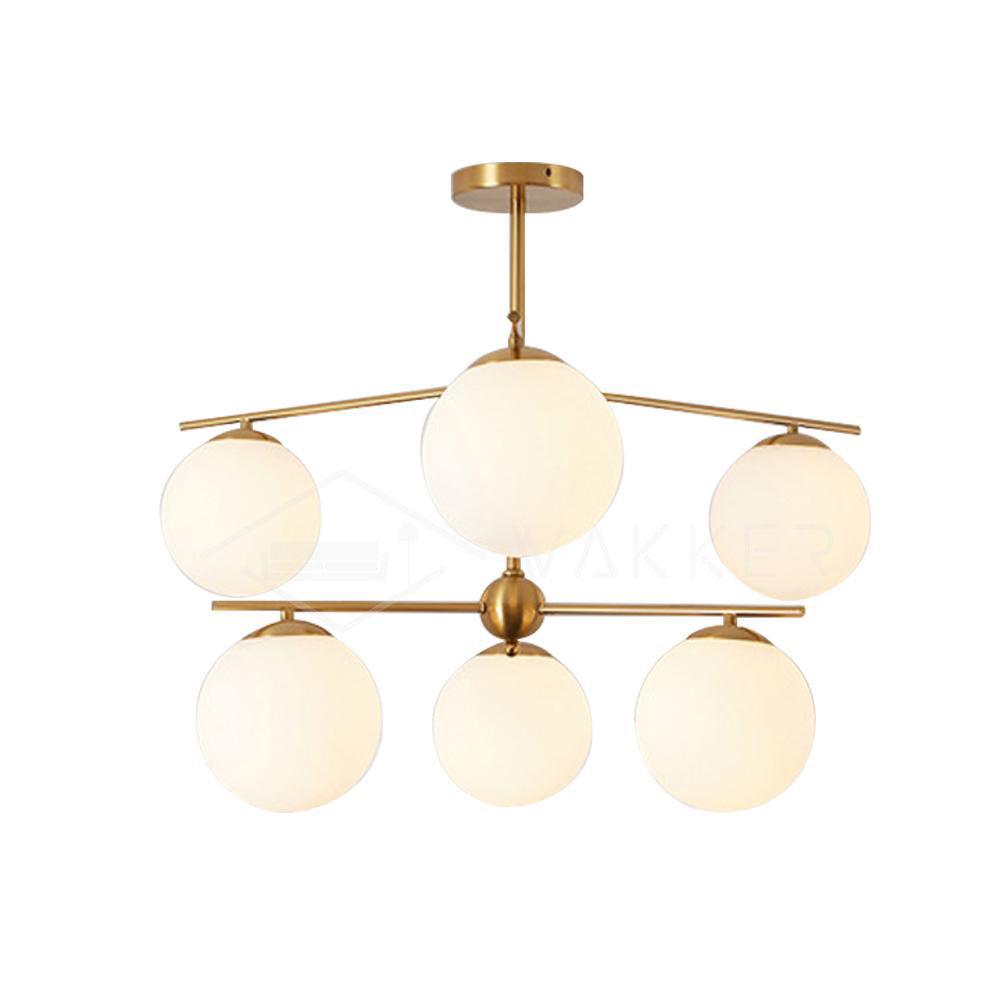 Sphere & Stem Chandelier - Blowlighting
