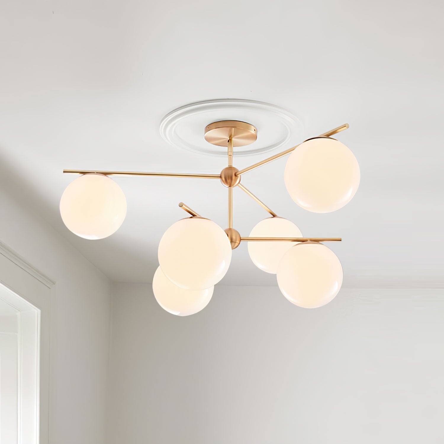 Sphere & Stem Chandelier - Blowlighting