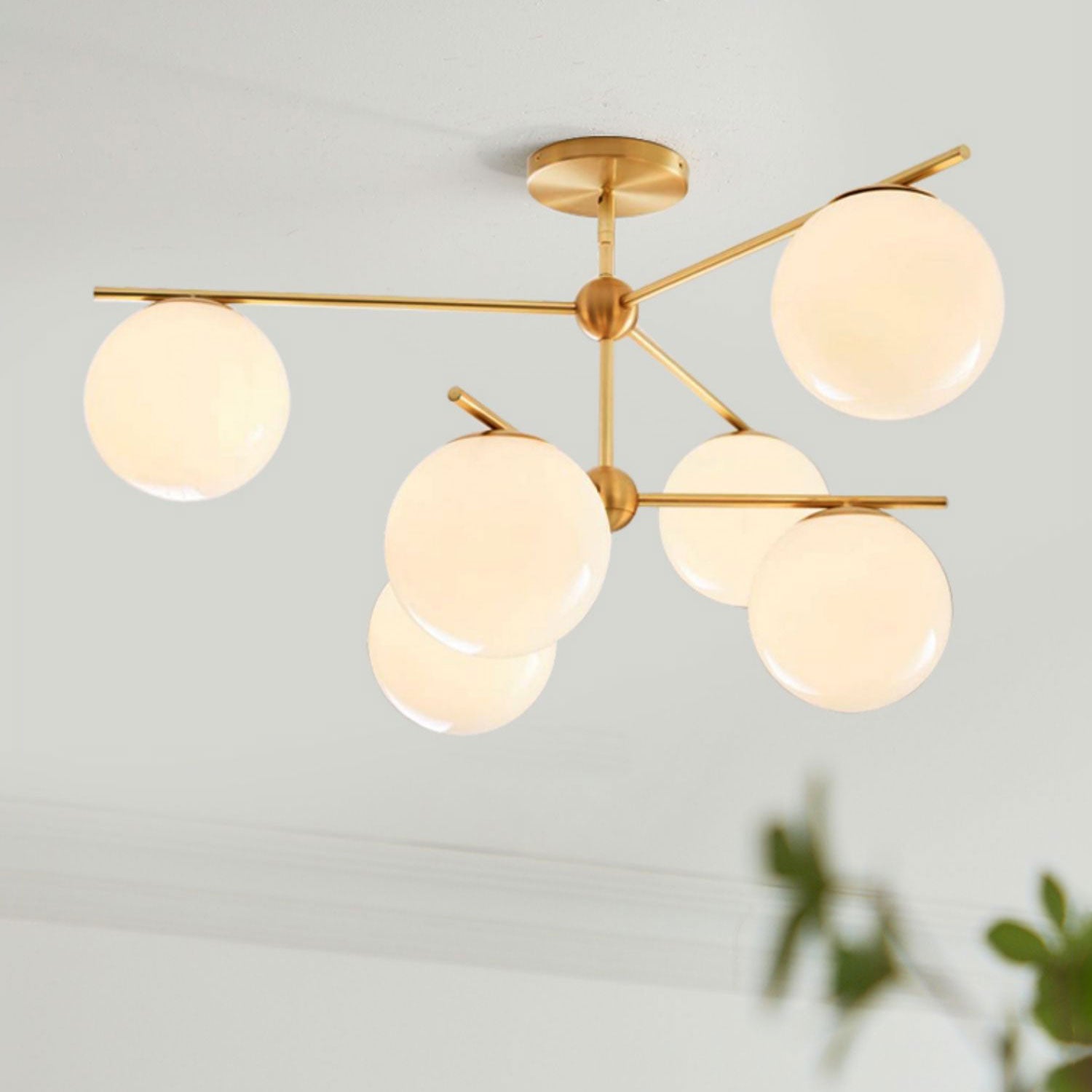 Sphere & Stem Chandelier - Blowlighting
