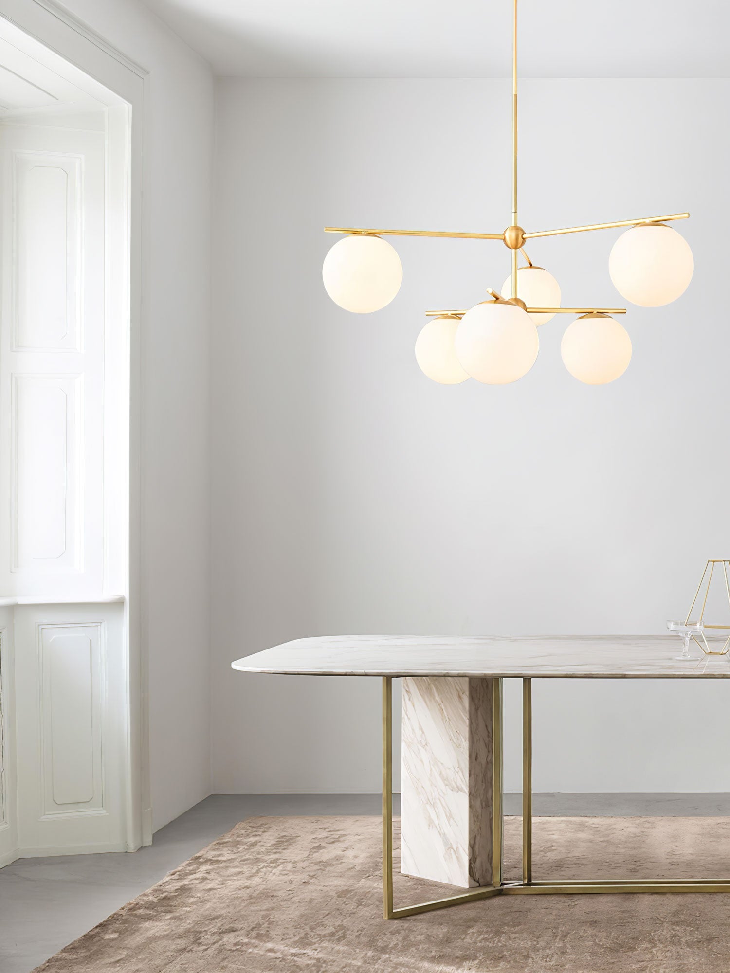 Sphere & Stem Chandelier - Blowlighting