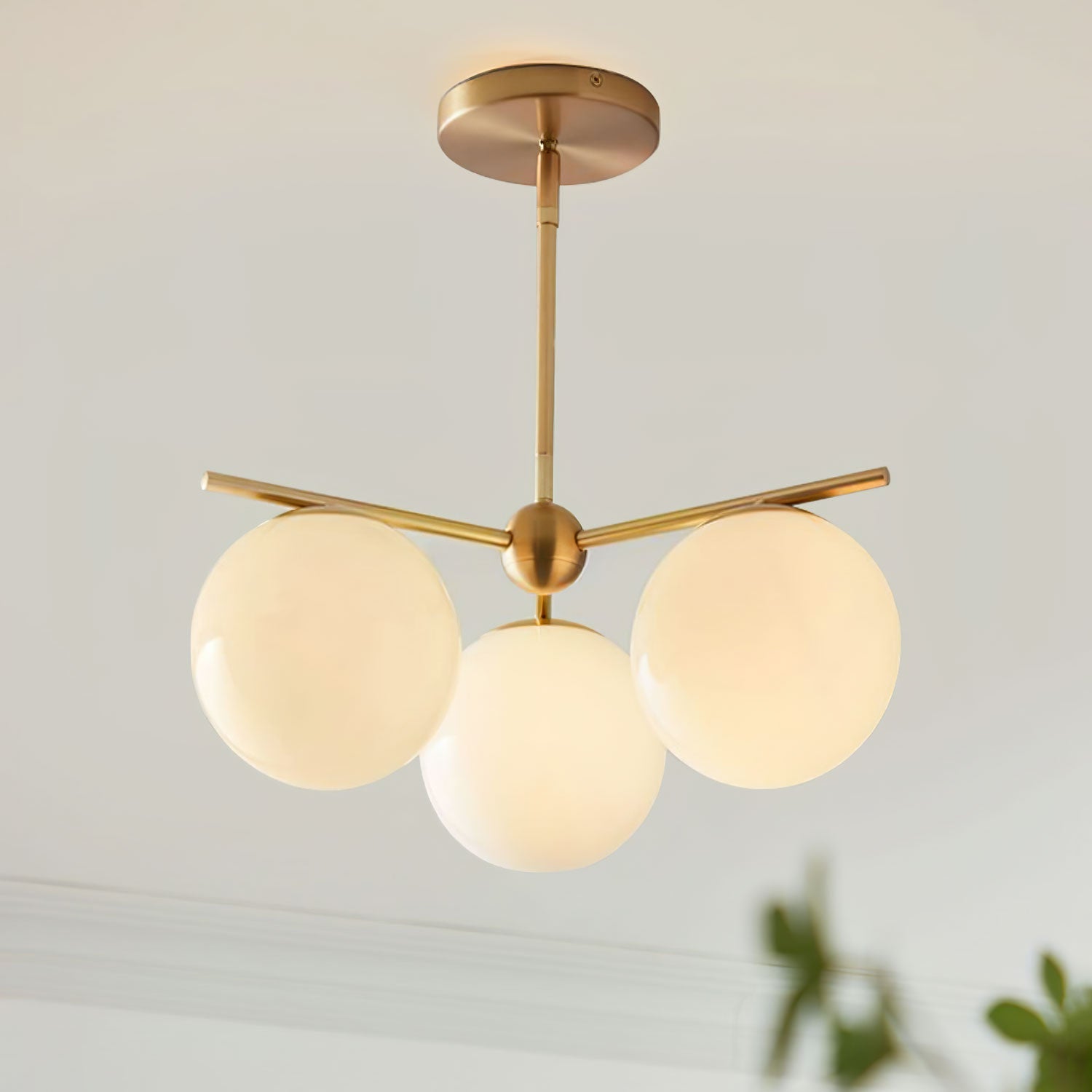 Sphere & Stem Chandelier - Blowlighting