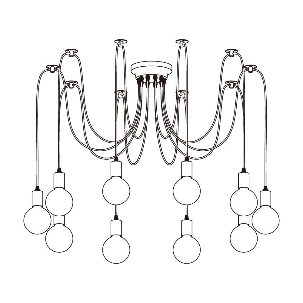 Spider Ceiling Chandelier - Blowlighting