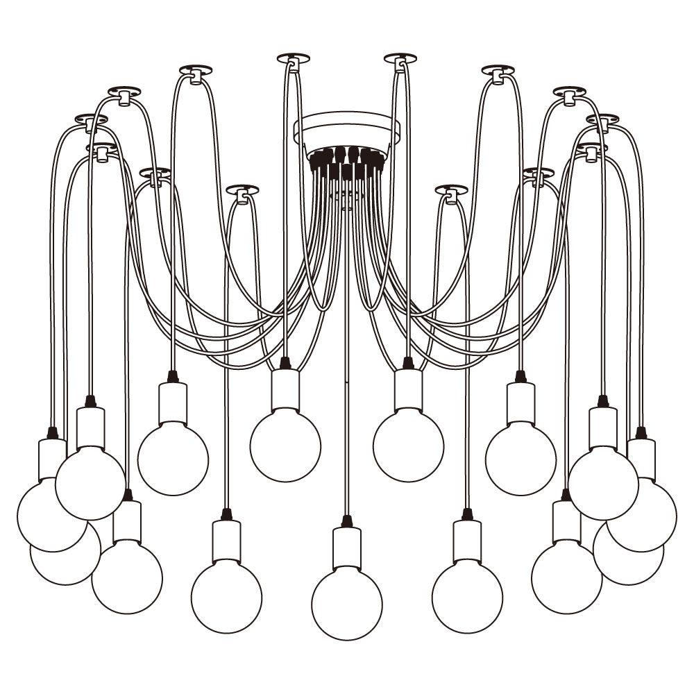 Spider Ceiling Chandelier - Blowlighting