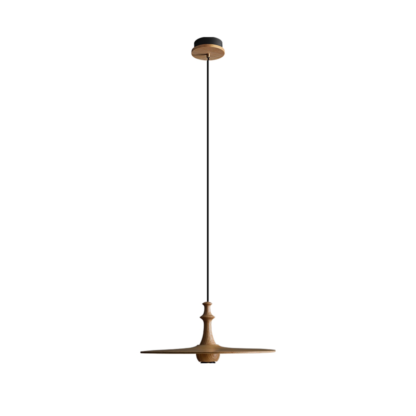 Syrinyra Sculptural Wood Disc Pendant Light - Blowlighting