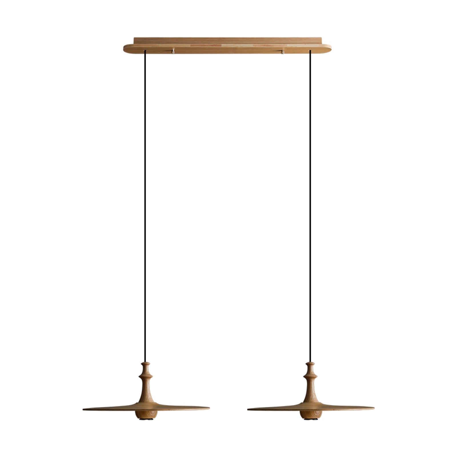 Syrinyra Sculptural Wood Disc Pendant Light - Blowlighting
