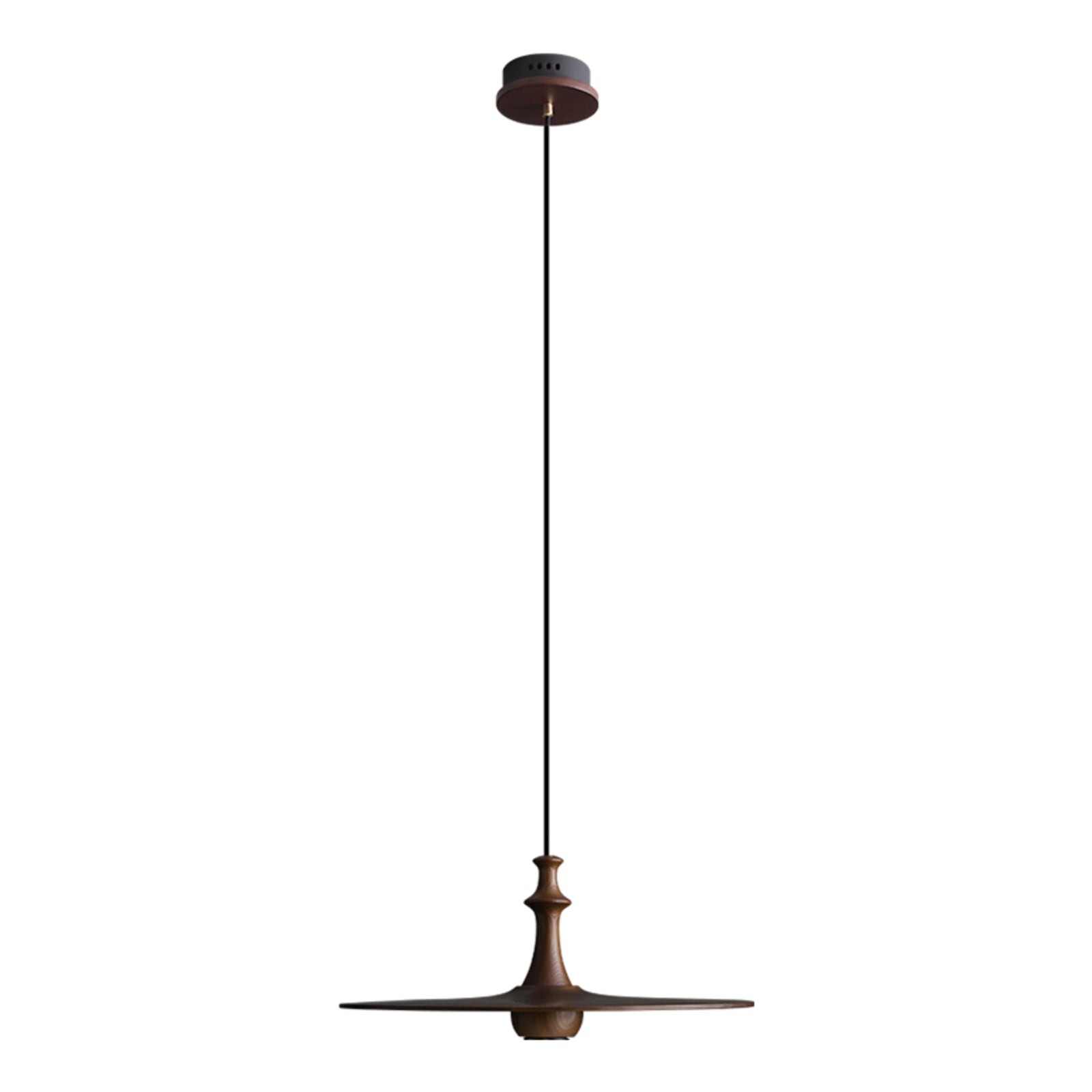 Syrinyra Sculptural Wood Disc Pendant Light - Blowlighting