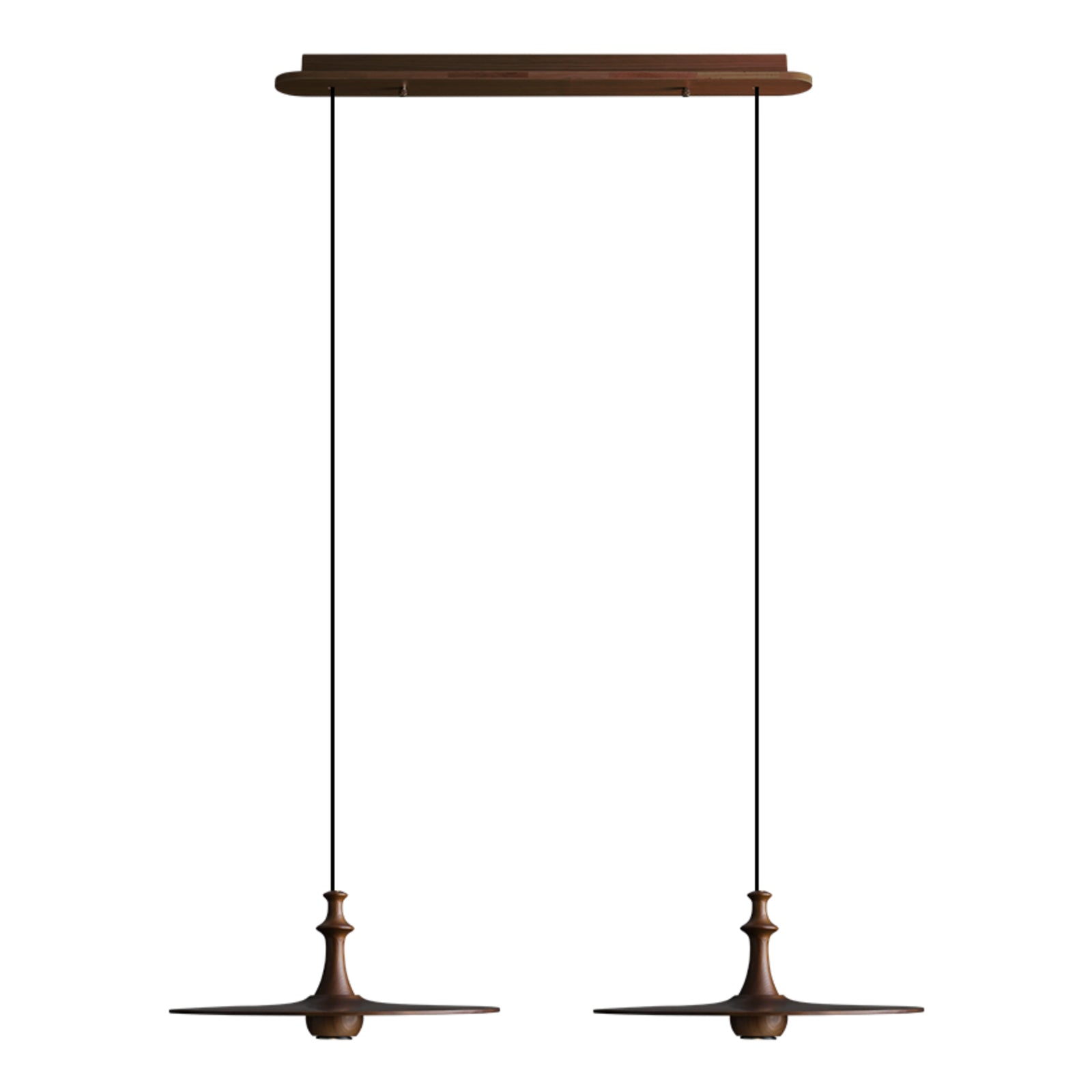 Syrinyra Sculptural Wood Disc Pendant Light - Blowlighting