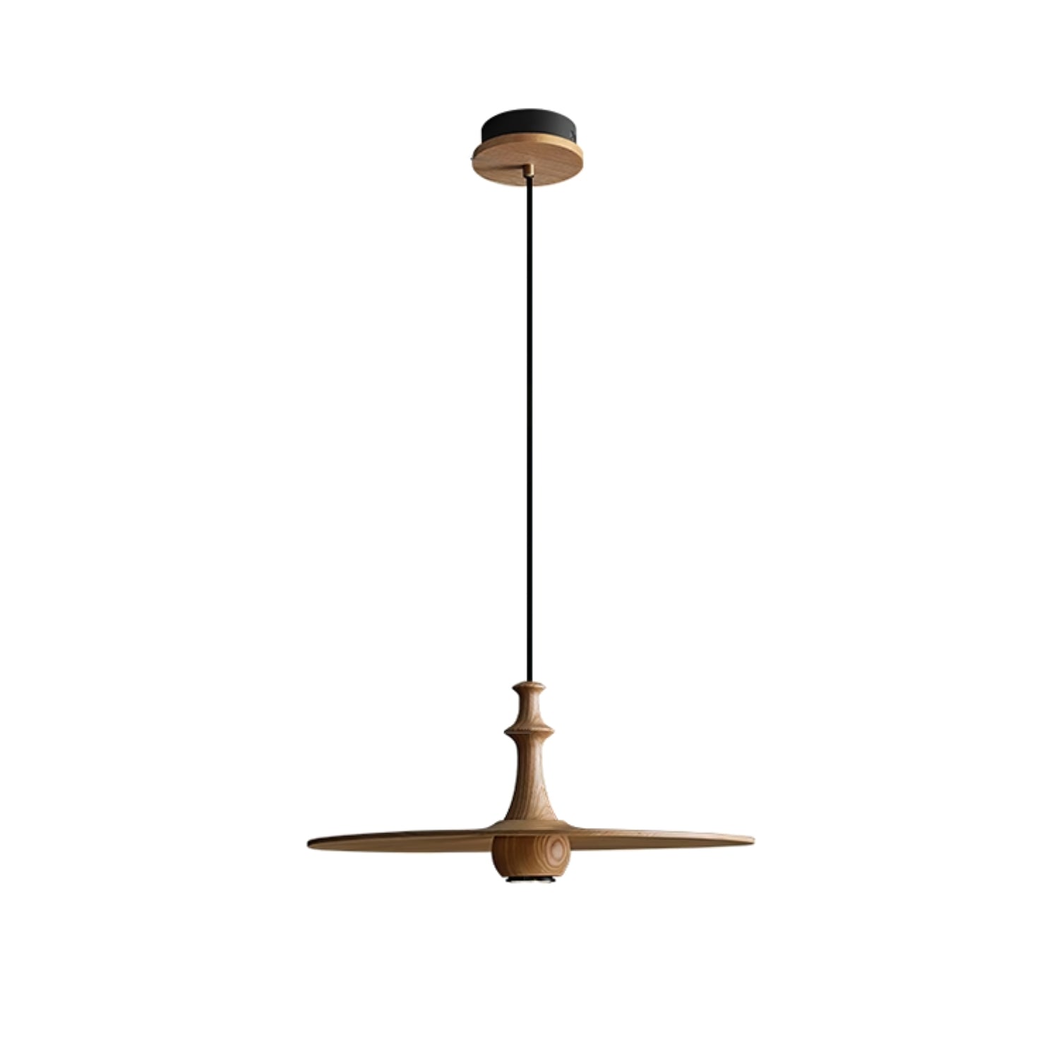 Syrinyra Sculptural Wood Disc Pendant Light - Blowlighting