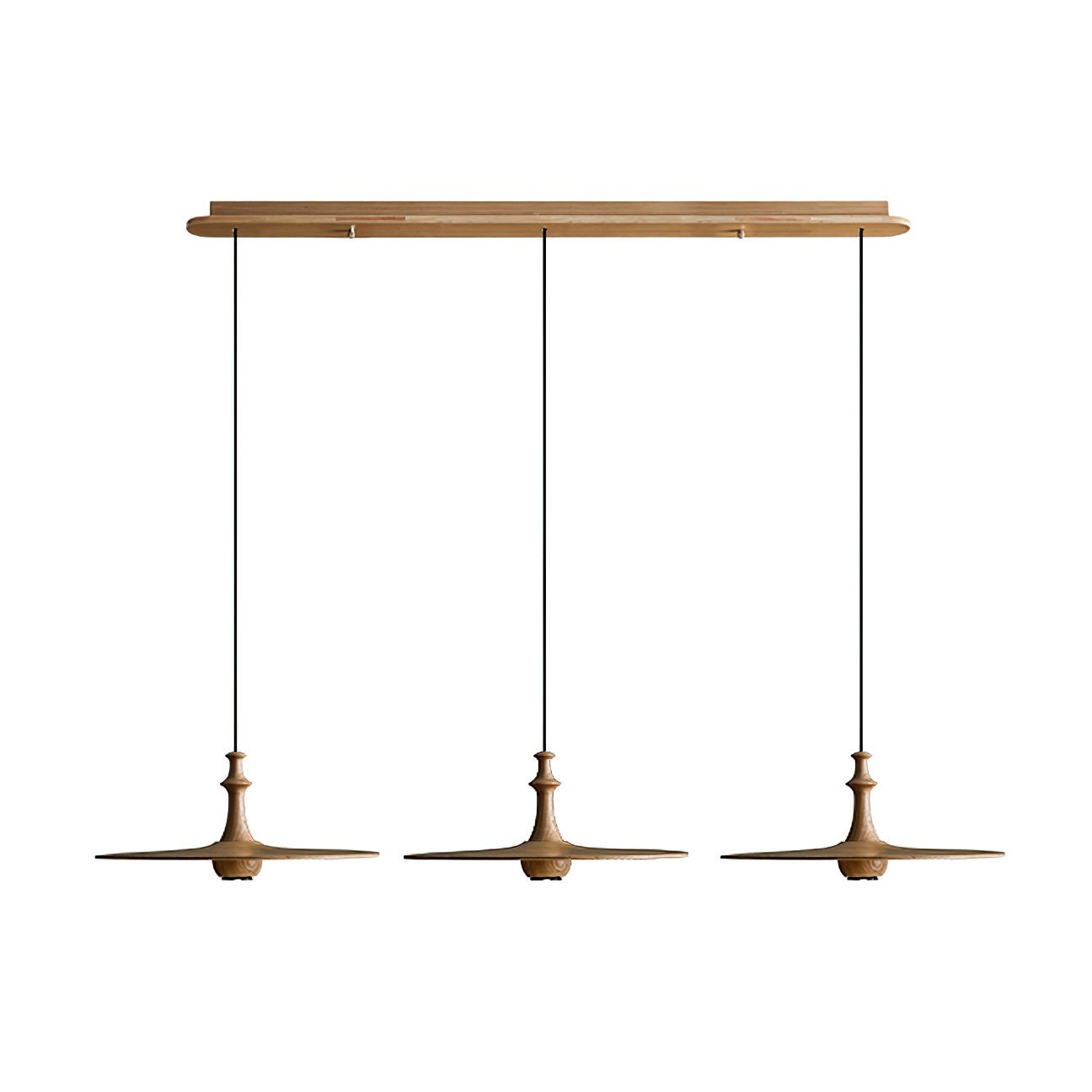 Syrinyra Sculptural Wood Disc Pendant Light - Blowlighting
