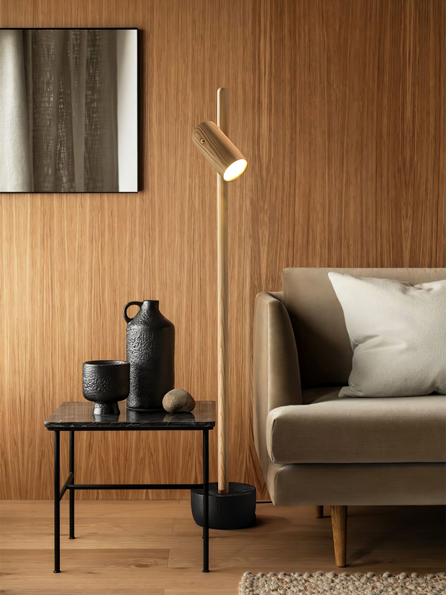 Spotlight Wood Floor Lamp - Blowlighting
