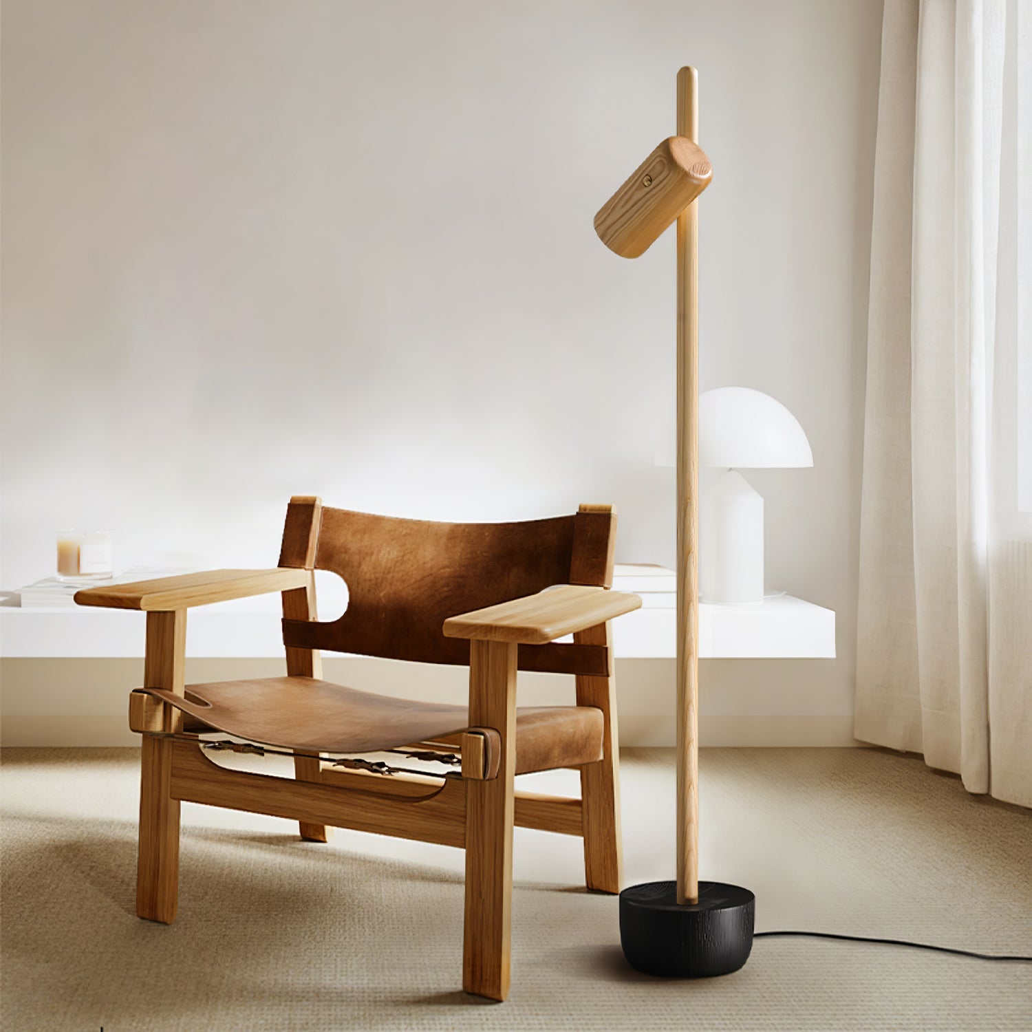 Spotlight Wood Floor Lamp - Blowlighting
