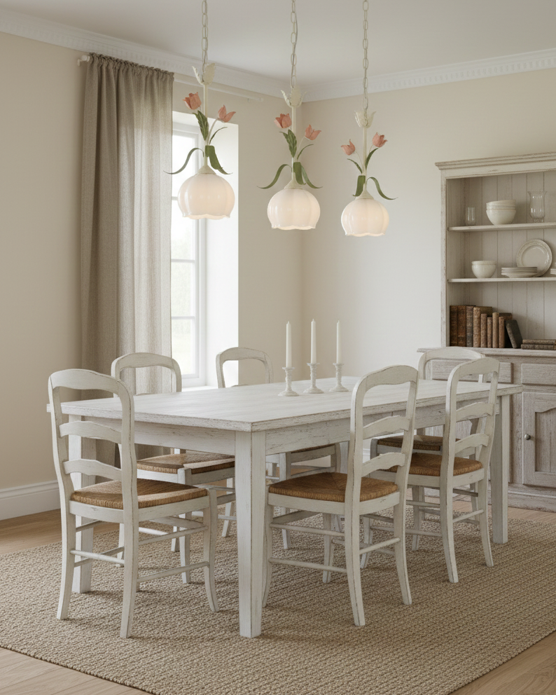 Springeau Floral Glass Pendant Light