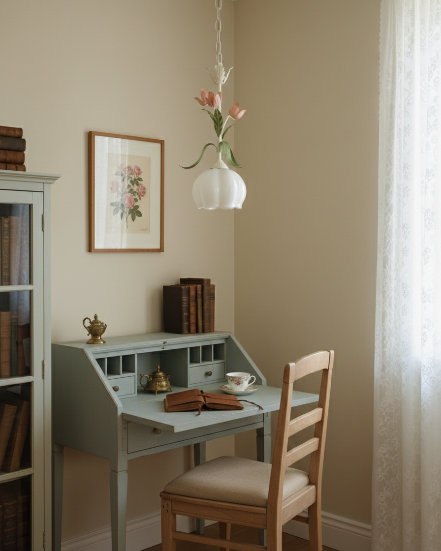 Springeau Floral Glass Pendant Light